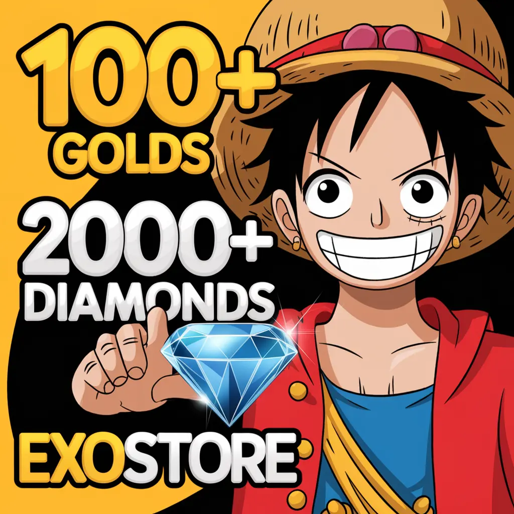 Compra 🚤 Exo One Piece 🎭 2026+ Diamonds 🎢 111+ Golds 🐙 Flexible