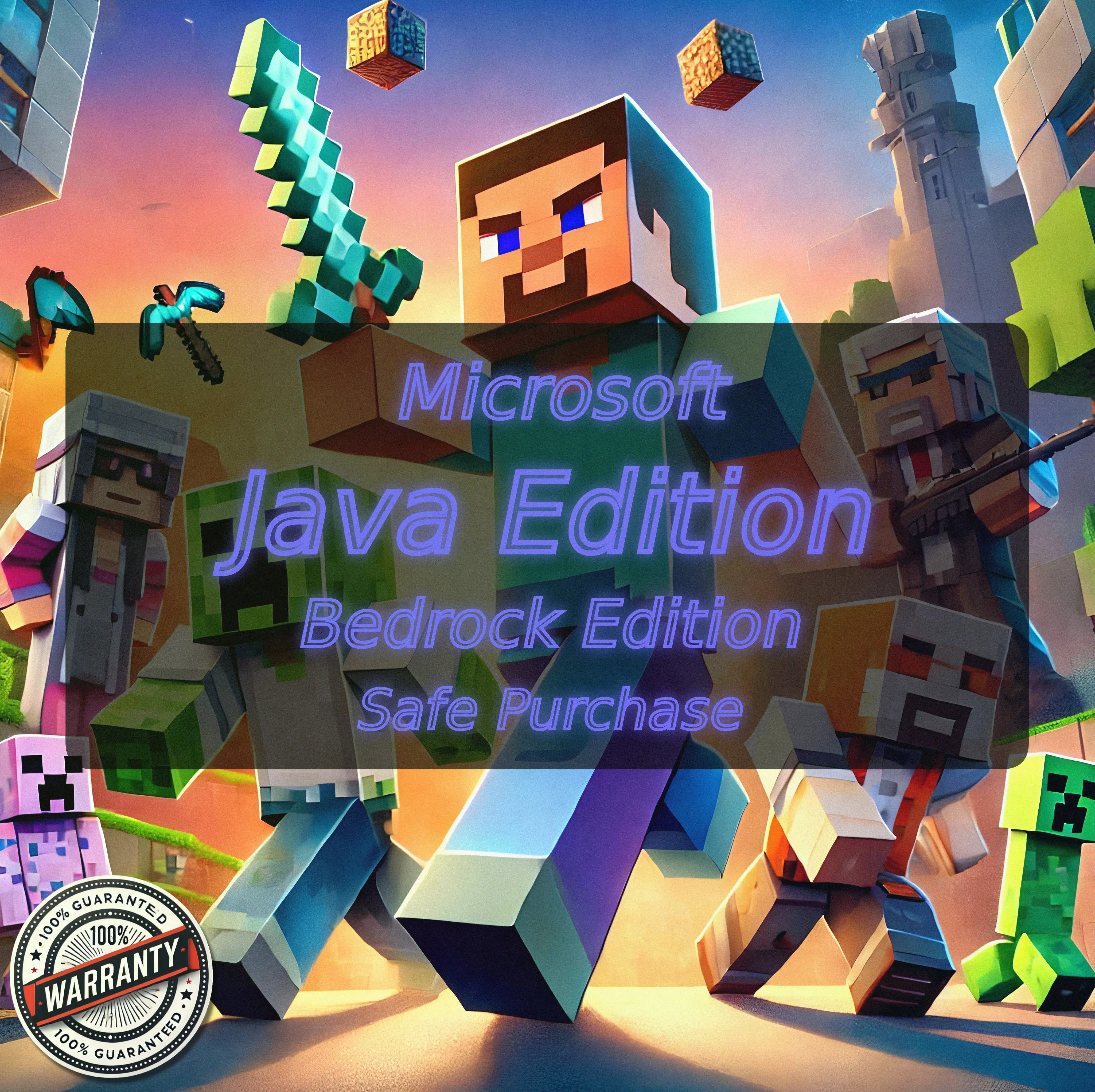 Kup 📊 Microsoft MINECRAFT 💵 Java Edition Bedrock Edition Hypixel NO BAN ...