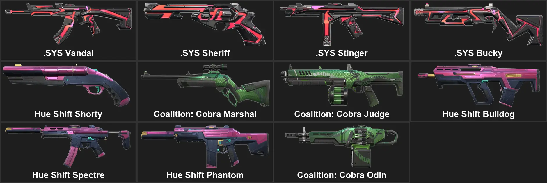 Buy EU 【11 SKINS】 .SYS Vandal | .SYS Sheriff | .SYS Stinger | .SYS ...