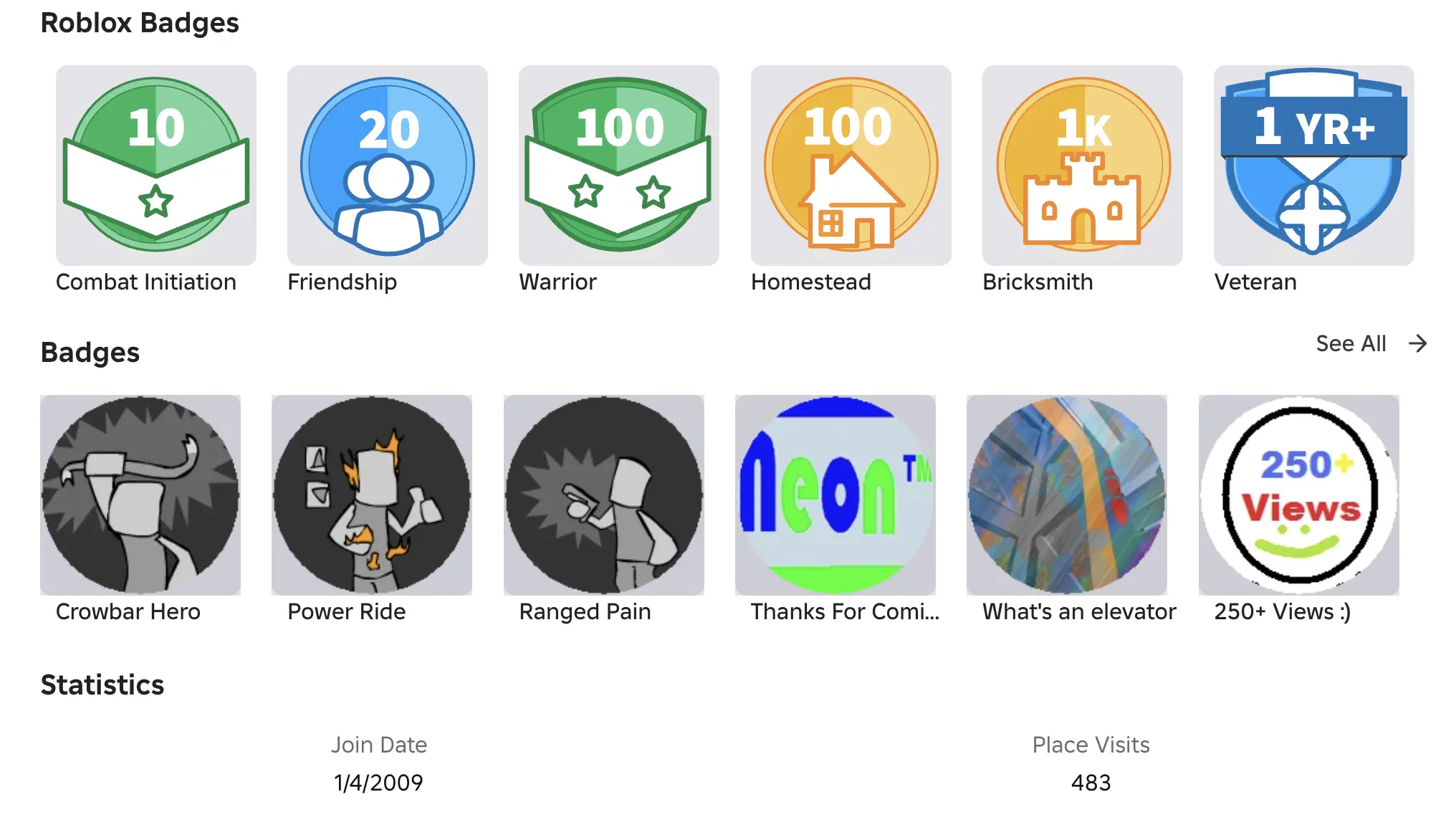 Buy ROBLOX 2009 Account 💜 66+ Offsales/Limiteds 💜 Superbrick Visor ...