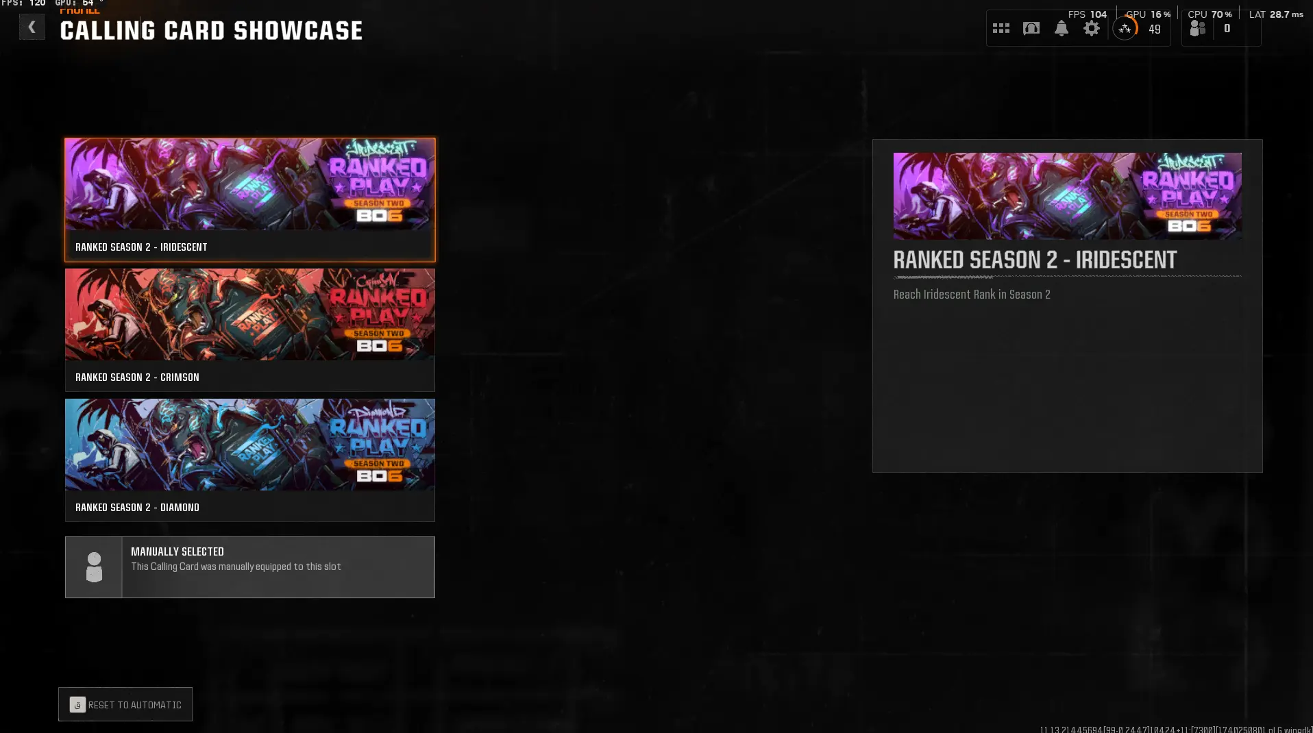 Buy BO6 💫 PC/XBOX 🔥 Iridescent Ranked . 10000 SR Multiplayer ⚡ 18 ...