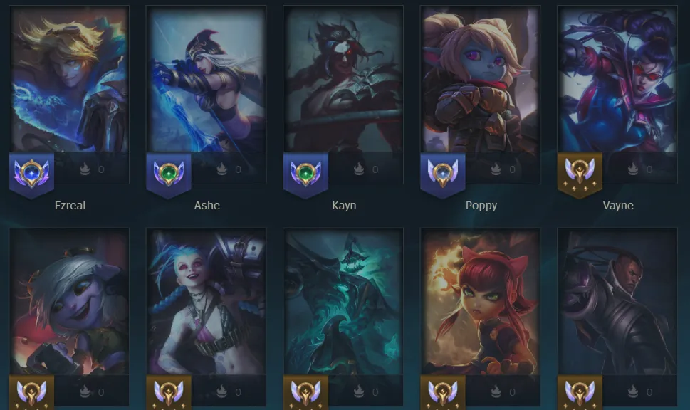 Buy 🔥TR ⸱ Grandmaster 350 to decay D1 75 LP(ADC 70 WR)60 SKINS 
