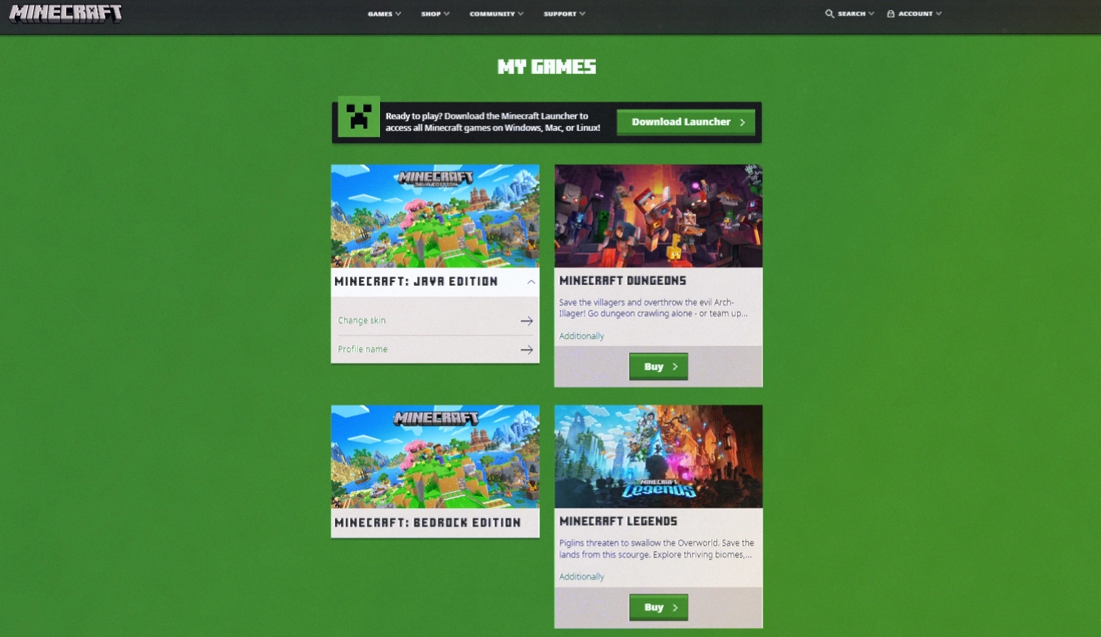 Buy 🕹️ Brand New Safe MINECRAFT 📀 Java Edition and Bedrock Edition and ...