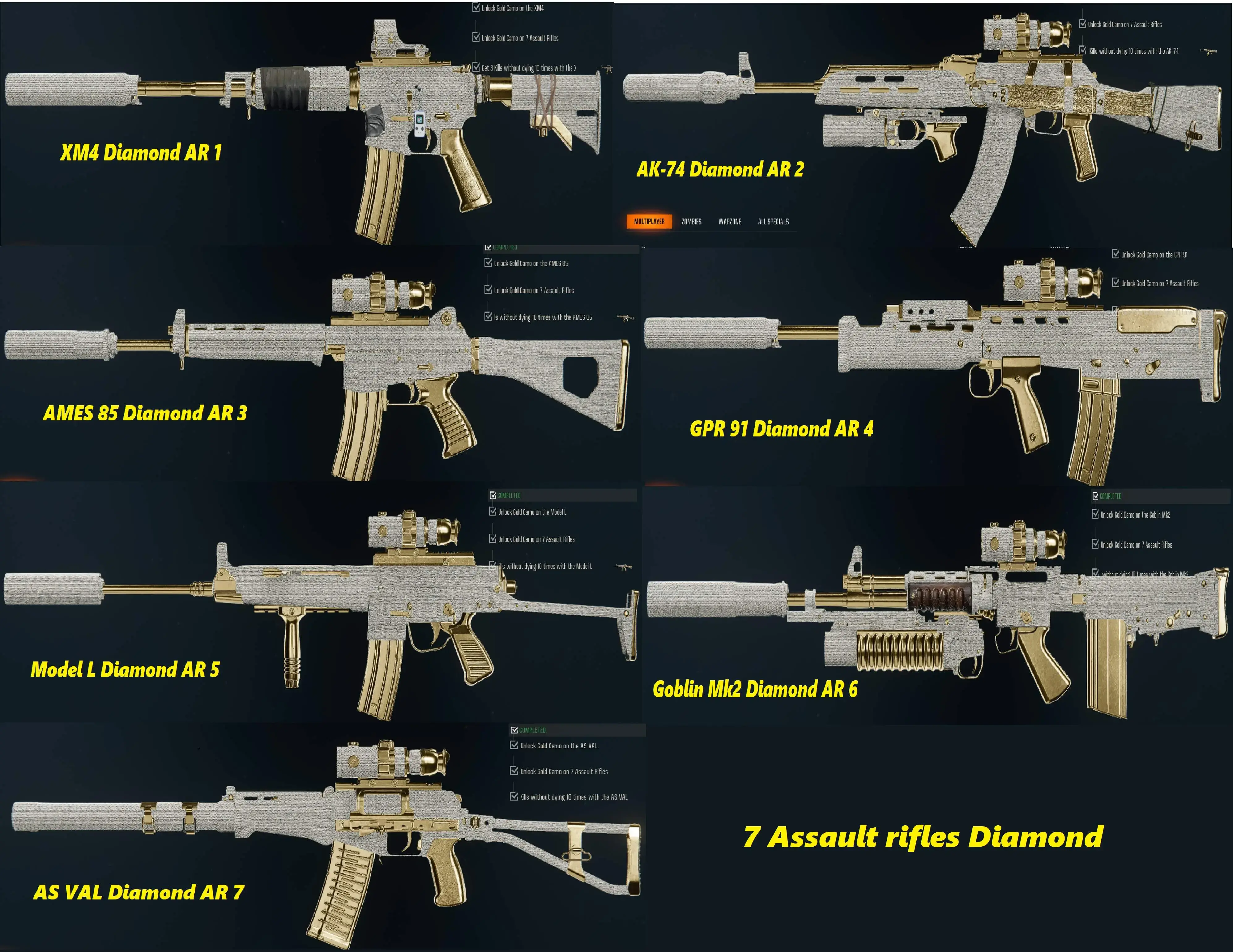 Buy 💥 BO6 | 13 Diamond 💎 (ARs & SMGs) | 🎯 Level 55 + 50 Wins 🏆 | ⭐ 150 ...