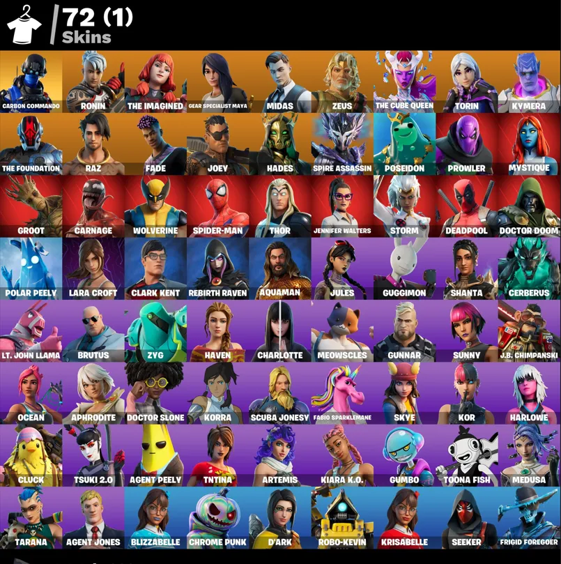 Buy [PC/XBOX] 72 skins | Carbon Commando | Jules | The Imagined 