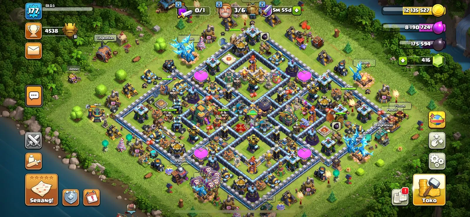 Buy cheapest⭐️ Town hall 14 semi max · epic hero equipment . free name  change & 6 builders for $22.70 | CoC Account