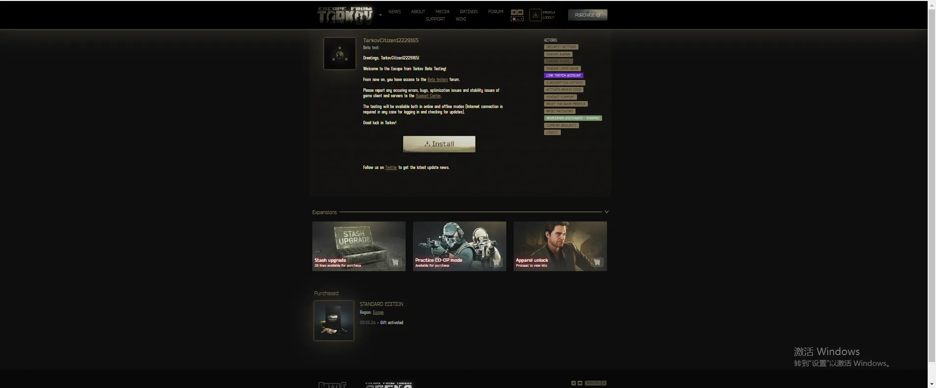 Buy [Global Standard Edition] Escape From Tarkov Fresh Account + 