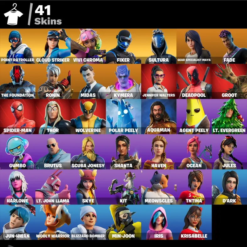 Buy [PC/PSN/XBOX] 41 skins | Point Patroller | Cloud Striker 