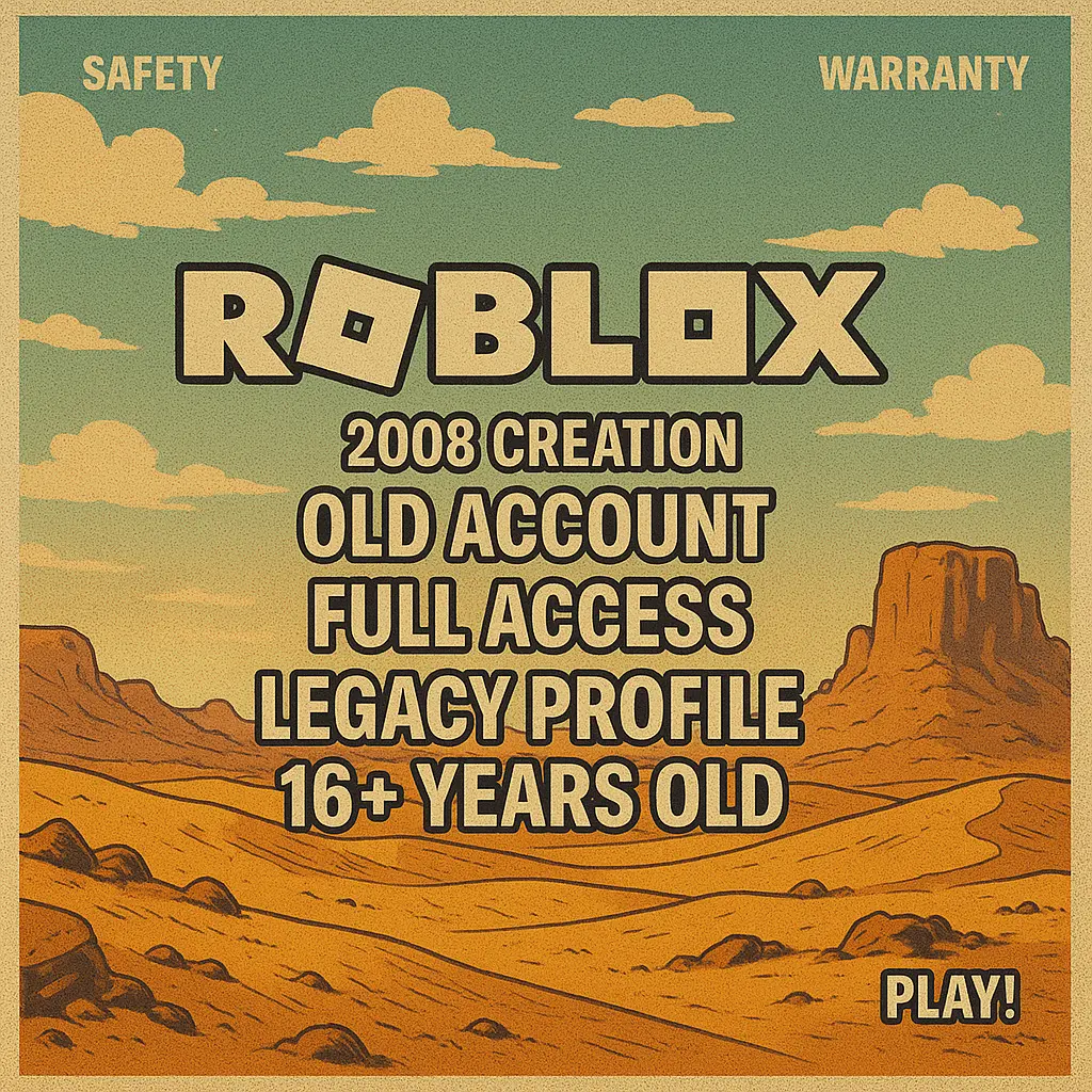 Buy 🦈 RBLX ACCOUNT 2008 Join Date 🎺 Editable Profile Info 🧁 Legacy