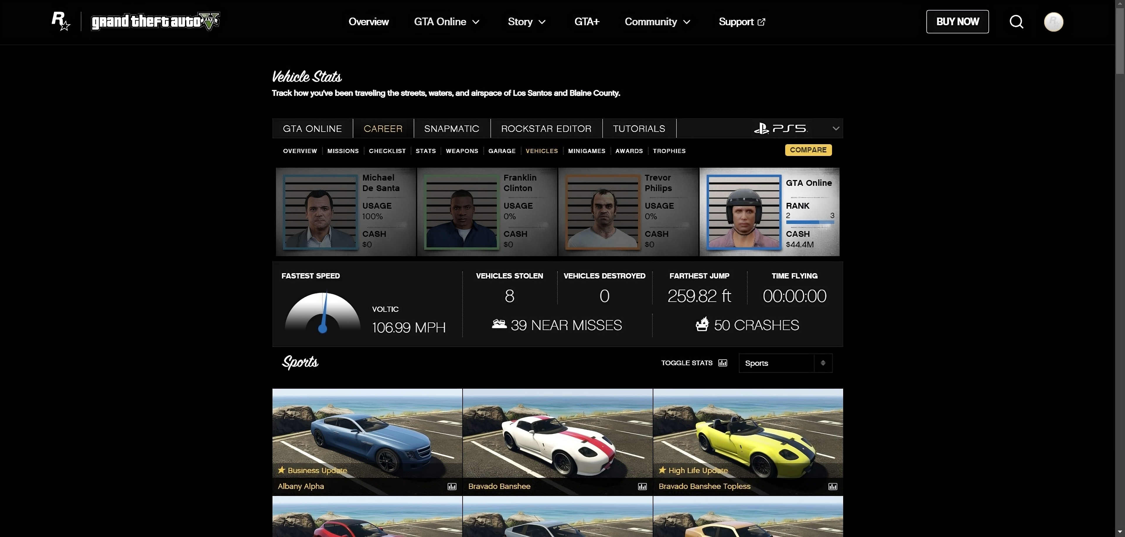 Buy 🦋 PS5 🥀 100 Million Total ( Cash + Cars ) 🥑 30 RP Level GTA 5 Top ...