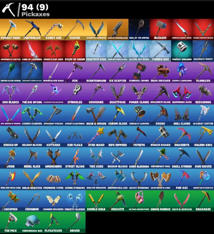 Buy (PC PSN XBOX) 113 SKINS / JOHN WICK / CANDY AXE / REAPER / GALAXIA ...
