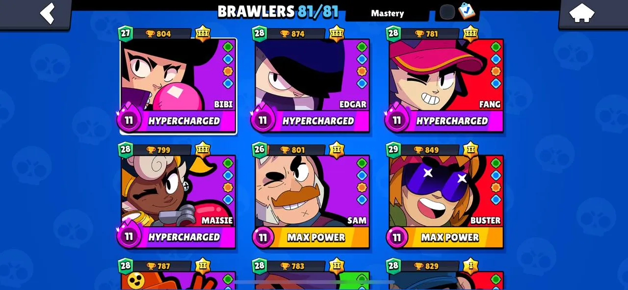 Compra [ CHEAPEST PREMIUM ACC ] 81/81 BRAWLERS🔰 51K CUPS🏆 17 MAX CARDS