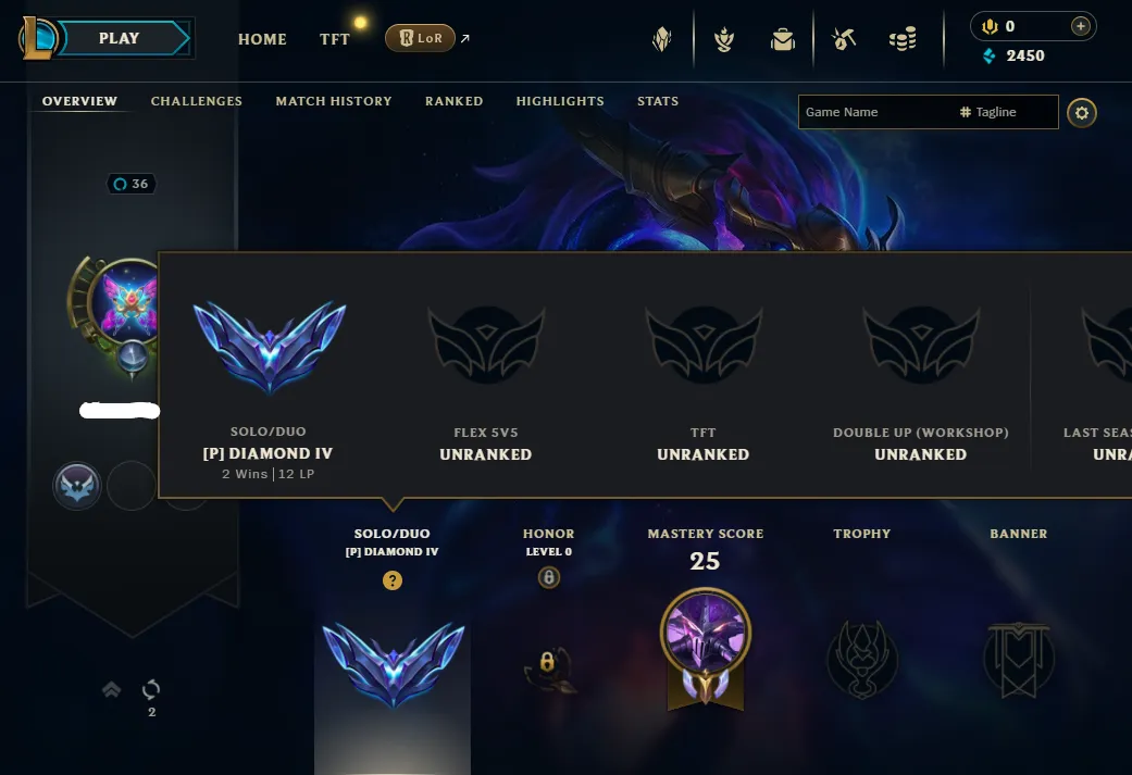 Buy EUNE ⸱ Diamond IV 12LP 2W/0L (In Placements) ⸱ S13 D2 