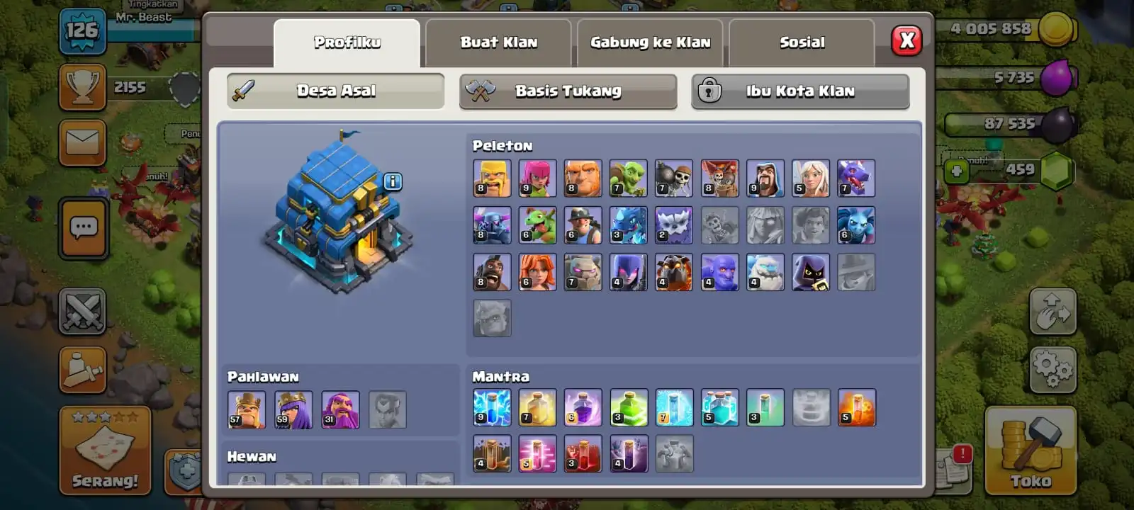 Compra 🔥🔥486 Town Hall 12 semi max, defense 80 max, with lots of rare & neat trees🔥🔥 por 10.79