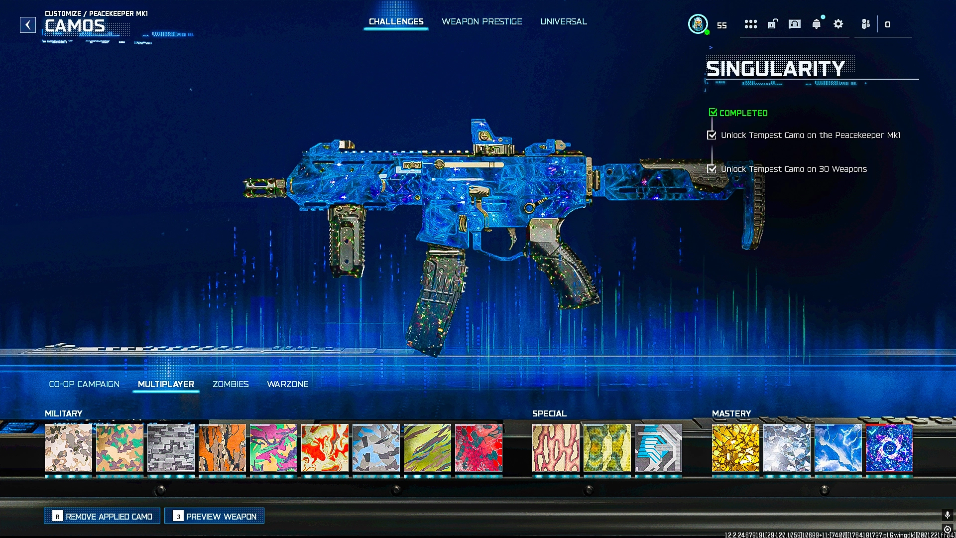 $132.99でBO7 🥇 30 Singularity 🎮 23 Operators 🛡️ Lvl 55 🚀 Ranked Ready 🎯  450+ Camos 🌠 Hand made 🔄 Full Access 📲 Instant delivery 📧 Steam • BNET  • PSN • Xbox 🕹️ Secure ✨ 24/7 Support #iron76を購入 | CoDアカウント