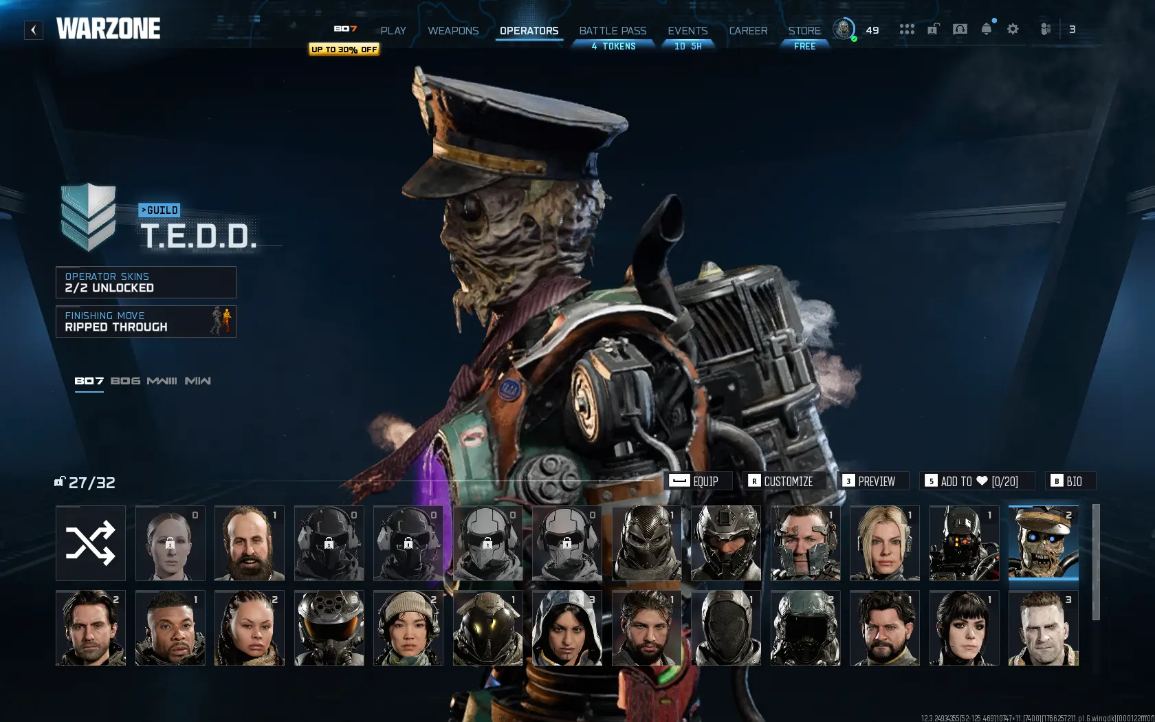 Buy ๐ BO6 & BO7 โญ BO6 Prestige Master ๐ Nebula Camo ๐ญ Front Man ...