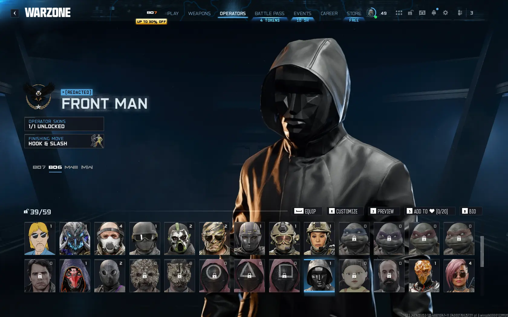 Buy ๐ BO6 & BO7 โญ BO6 Prestige Master ๐ Nebula Camo ๐ญ Front Man ...