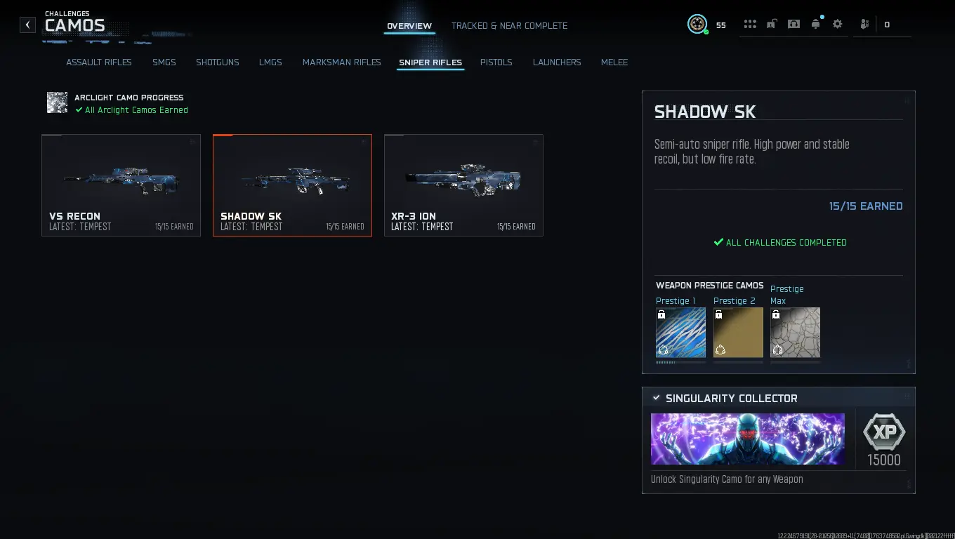 Buy BO7 ⭐ Level 55 ⭐ 30 Singularity Camos ⭐ Full Access ⭐ INSATANT ...