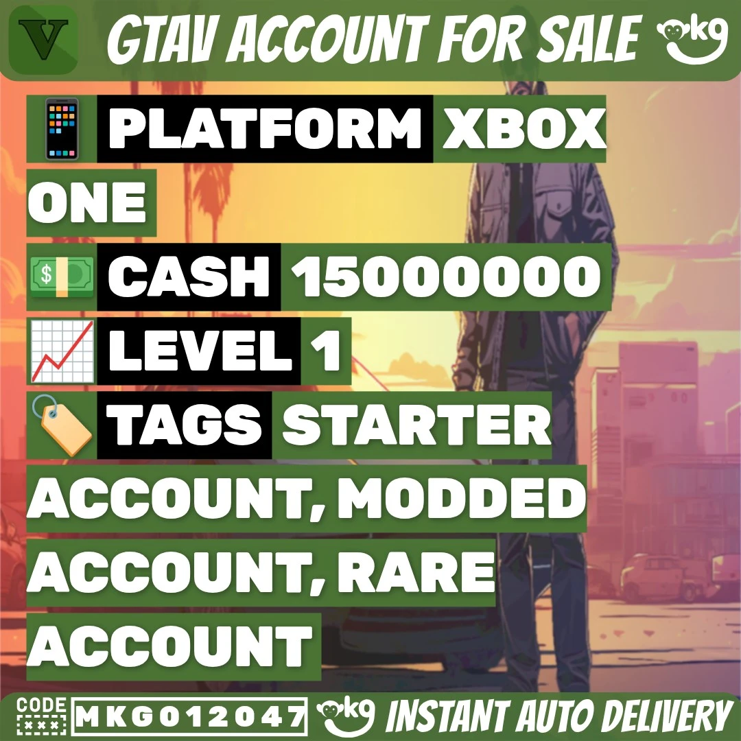 ๐ก๏ธ Xbox One ๐งฌ Normal Vers. โจ 200 Mill cash + Deluxos๐ฅ RP 1-15 ๐ป Male/Female ๐ข Full Access !MKG012047