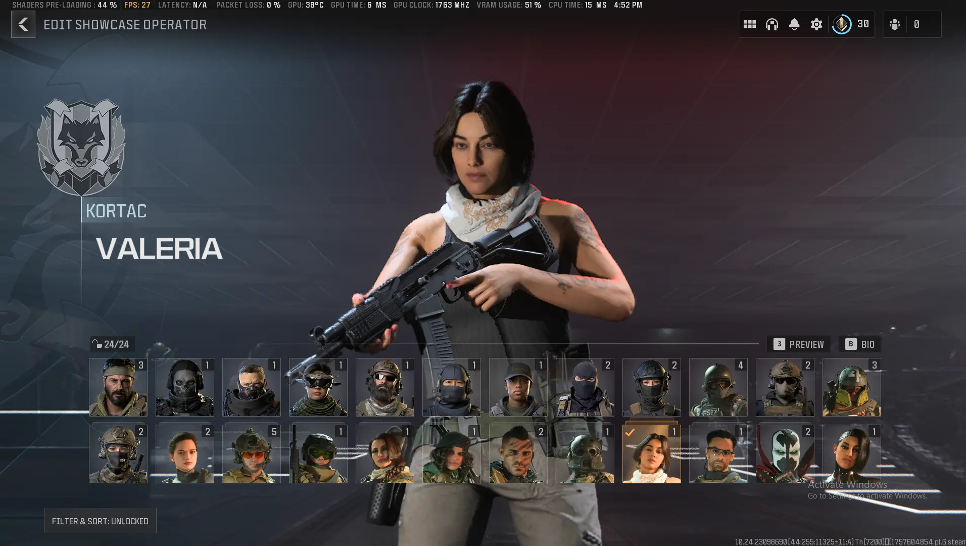 Buy ⚡ Steam Modern Warfare 3 🛡 Decent Operators Skin 🎯 Valeria Operator  Unlocked 🎃 Classic Woods Skin ⚡ Full Access Steam for $48.21 | CoD Account