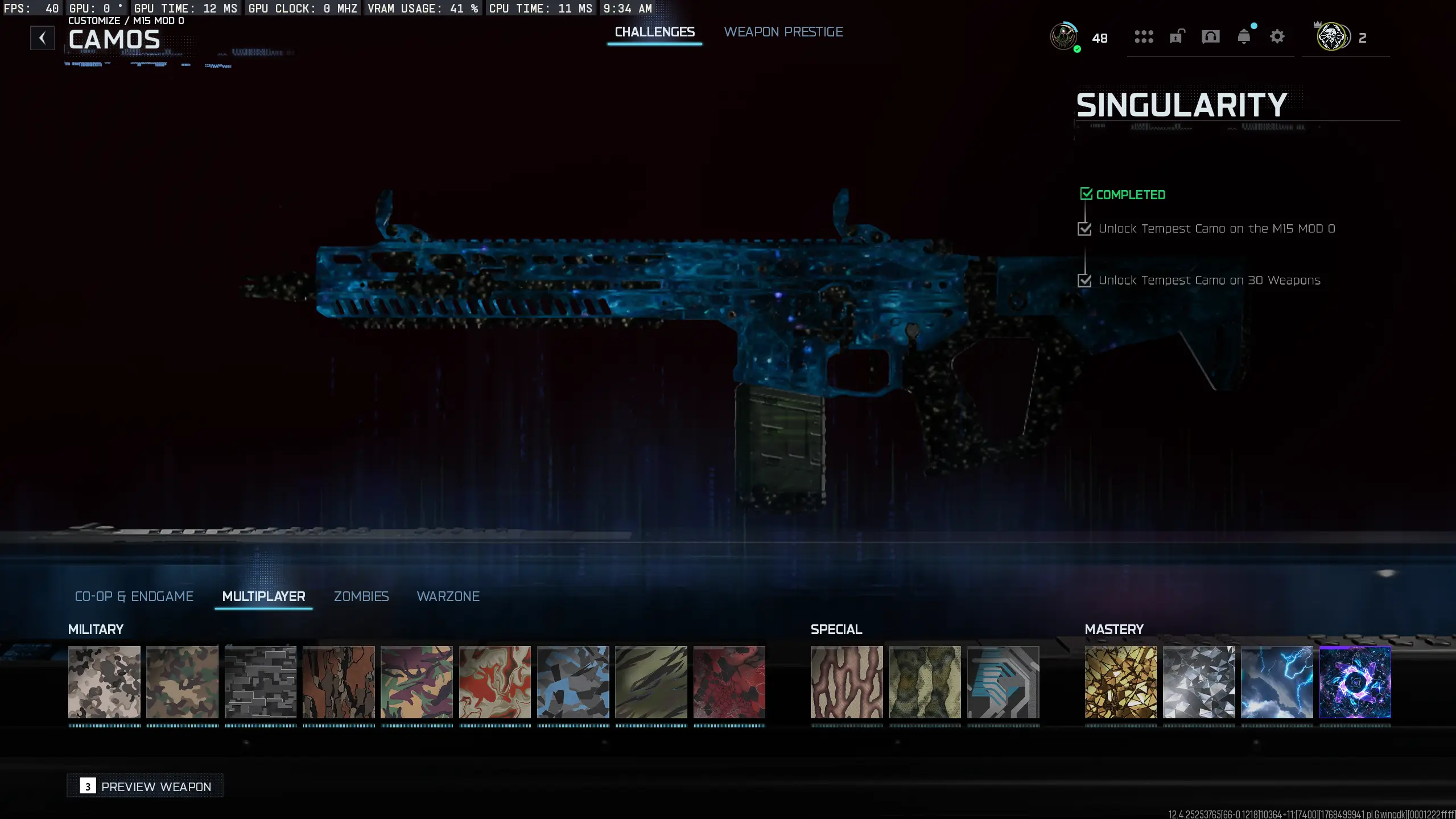 $525.95で✨ BO7 Prestige Master 🌌 Genesis × Infestation × Singularity 🔫 All  Guns P1 & P2 Maxed 🎁 All Beta Rewards 🎯 BO7 All Events Completed 🎨 1500+  Camos ✨ 35 Universal Camos 🔐 Full Access 🌐 All Platformsを購入 | CoDアカウント