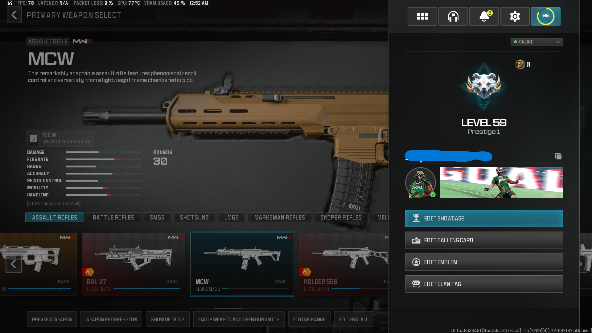 Compra 🛒 Premium Call of Duty Account for Sale Level 55 🎯 10 Maxed