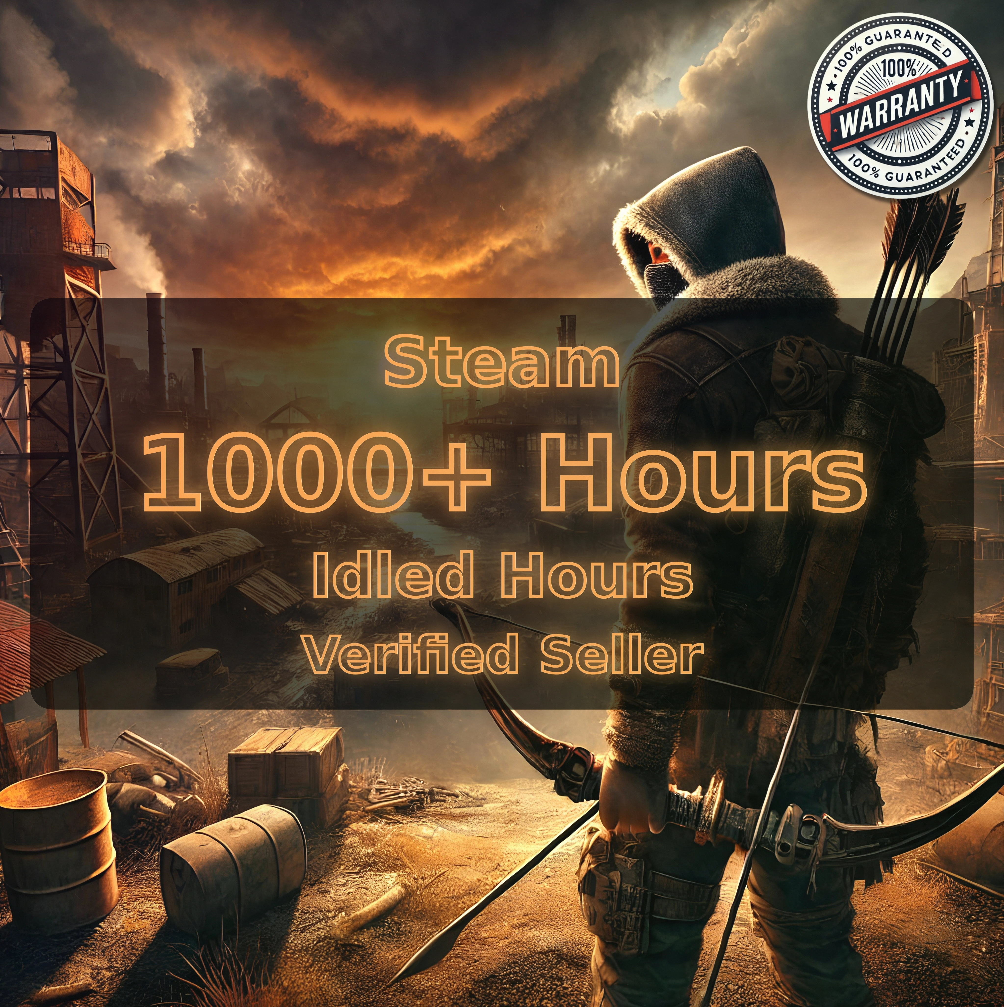 Trusted Rust 1000-1064 Hours Idled ➕ New Login #ITEM-218059