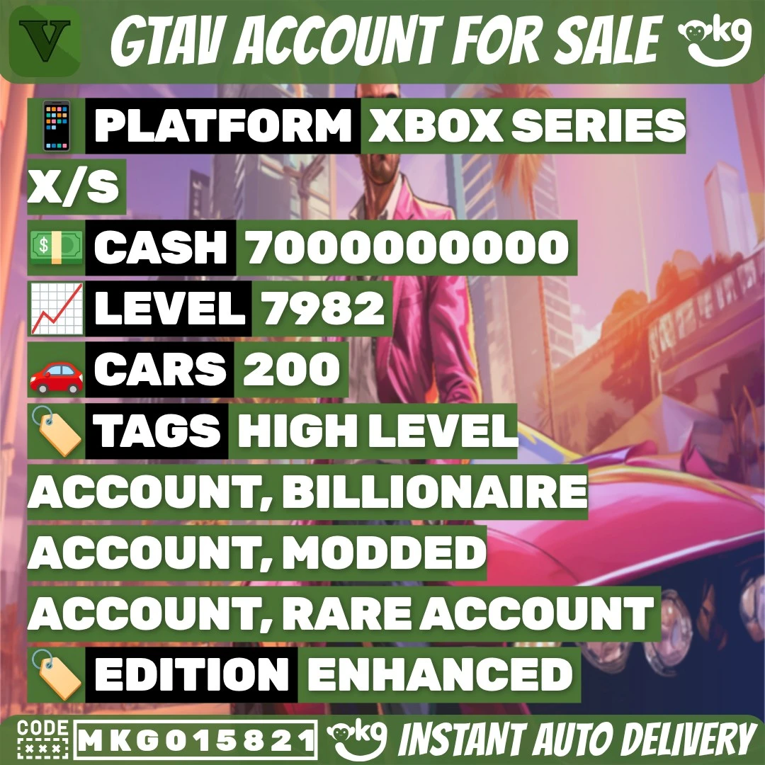 🕹️ Xbox Series | 7B Cash | Level 7982-8000 | 15 Outfits & 200 Cars !MKG015821