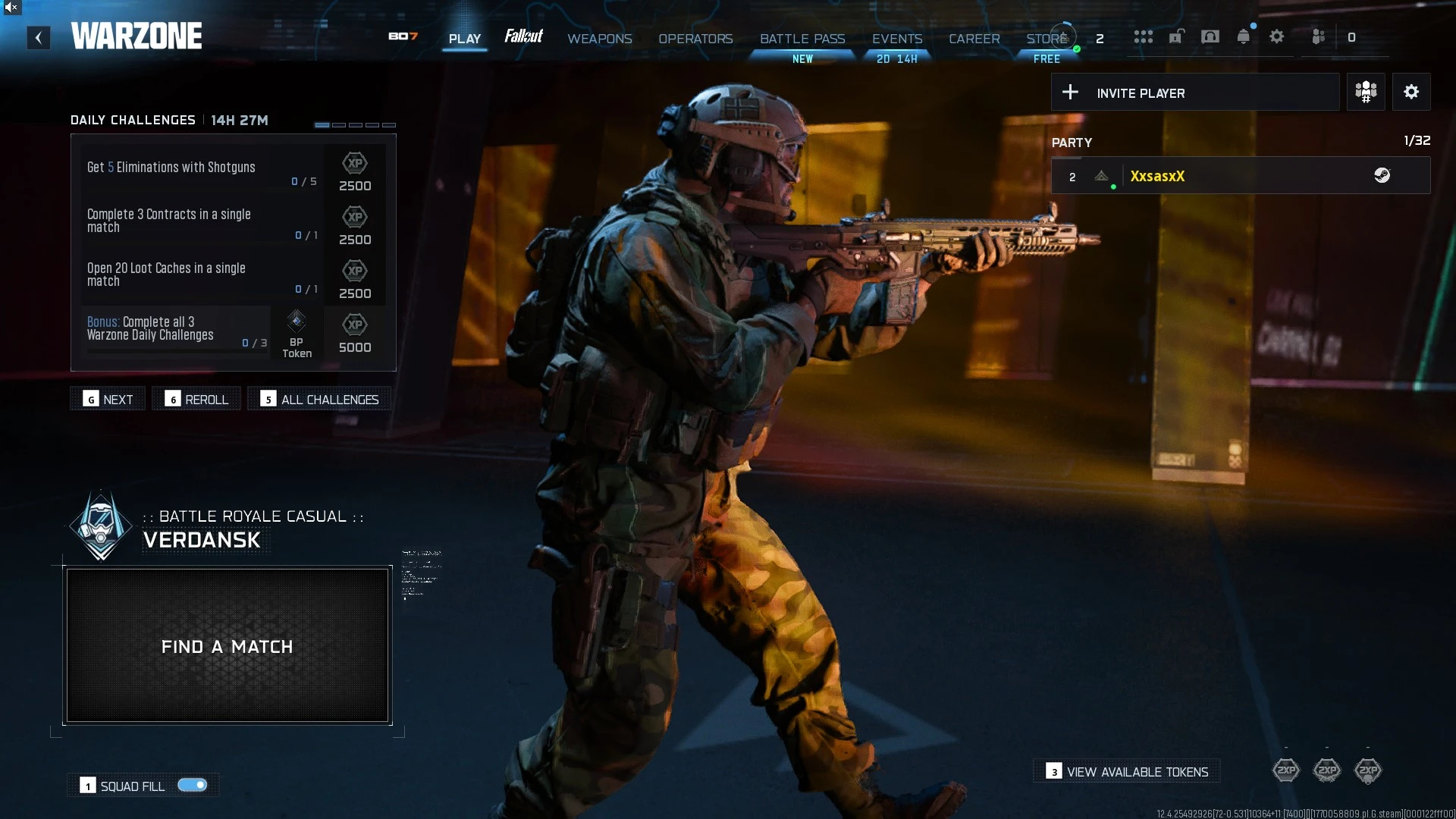 Kaufe ⭐【WZ/BO7】🔥 Rare Ghost Golden Phantom Skin | XP Tokens für $16.30 ...