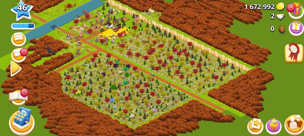 Buy 🌟Farm Level 46🌟Barn Storage 3000🌟Silo Storage 1000🌟1.6M+ Coins 🌟