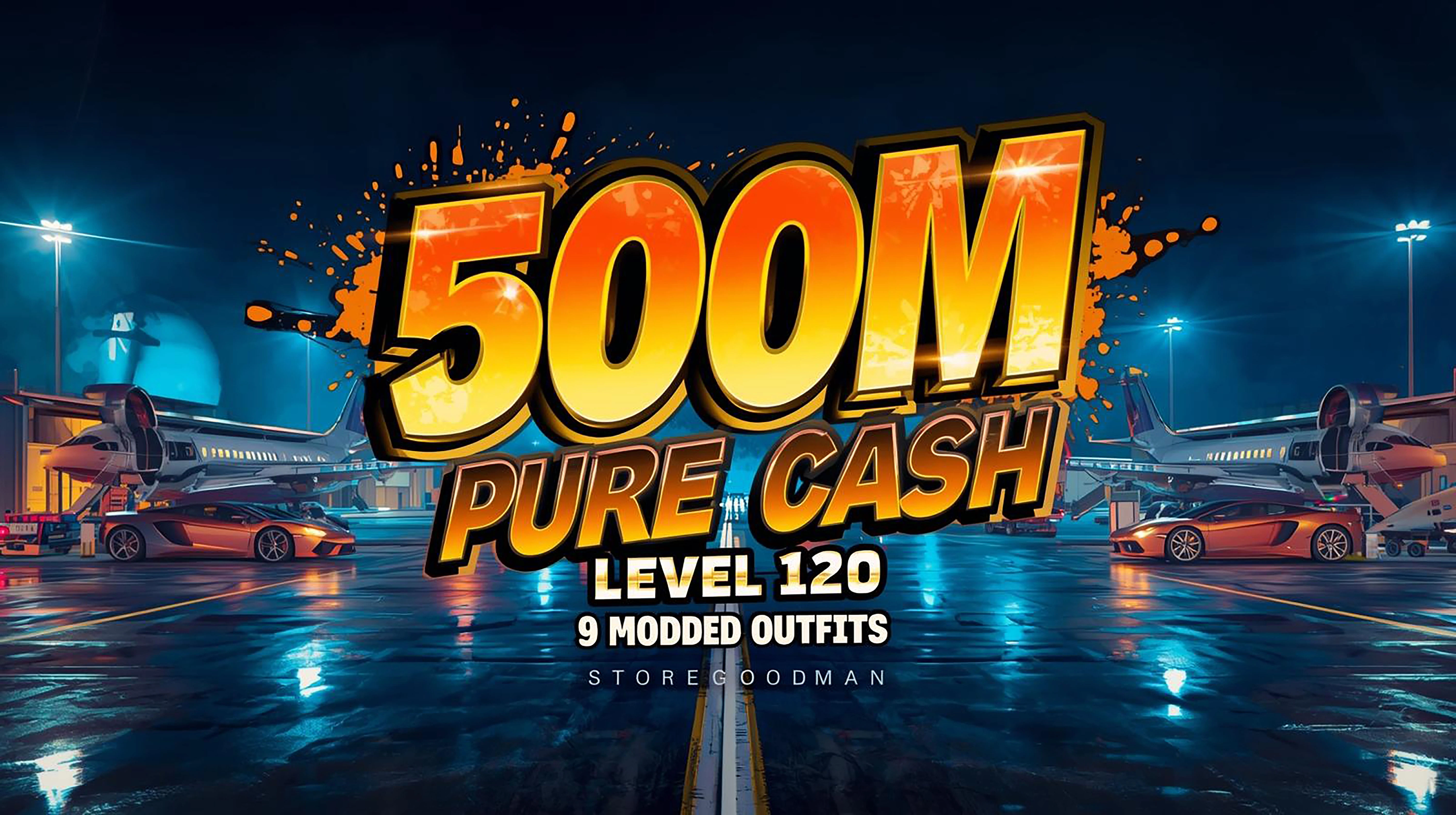 💰 PS5 💰 500M Pure Cash ⭐ Level 120 👚 9 Modded Outfits 🚀 Quick Delivery #N6P3RD