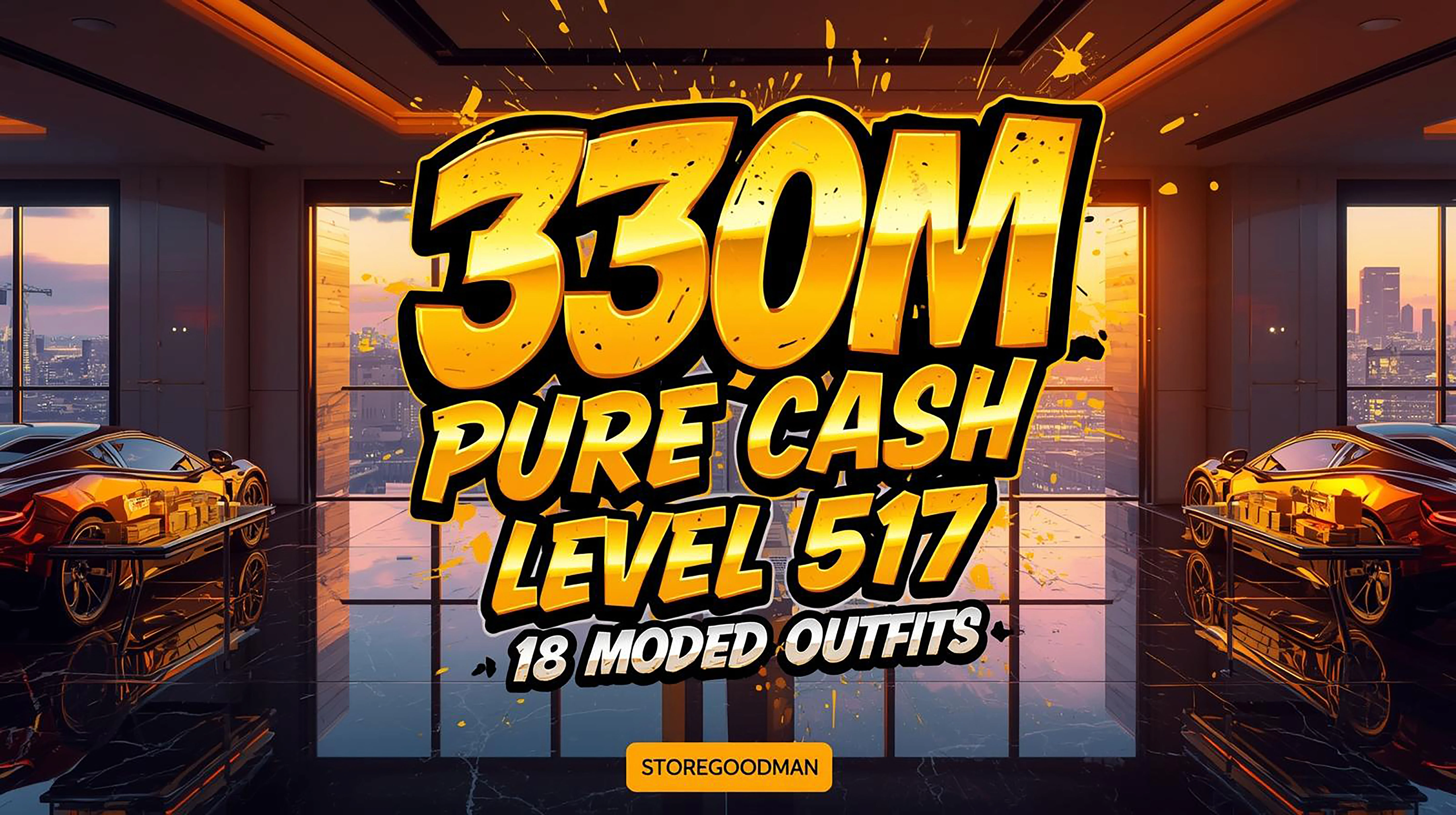 ๐ฐ PS5 ๐ฐ 330M Pure Cash ๐ Level 517 ๐ 18 Modded Outfits ๐ Instant Delivery #K4T8PX