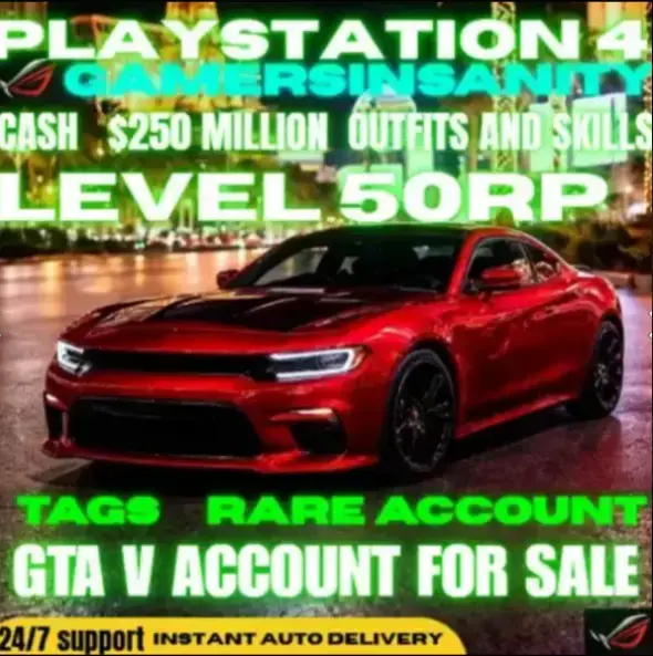 🦅 [PS4] Male Character 🎮 Maxed Stats + 150 Tattoos 🔮 | 91 Modded Outfits + $249.1M in total (Cash +Cars🏁) | RP 50 🌊 | 500+ Rare Clothing 🎭#GTAXX1904