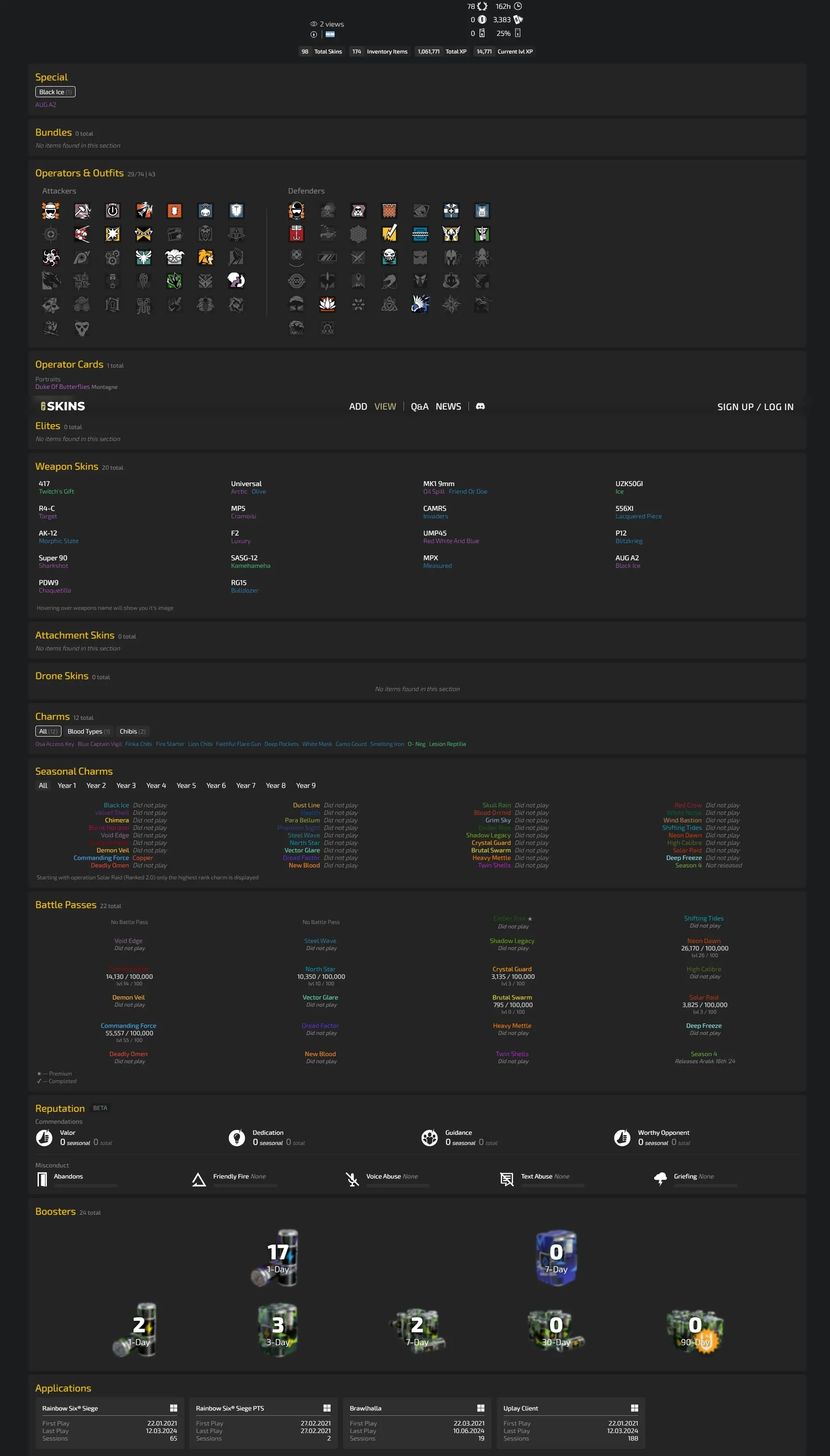 Compra (STEAM) PC / PSN / XBOX [ Level 78 ] 1 Black Ice 3383 Renown