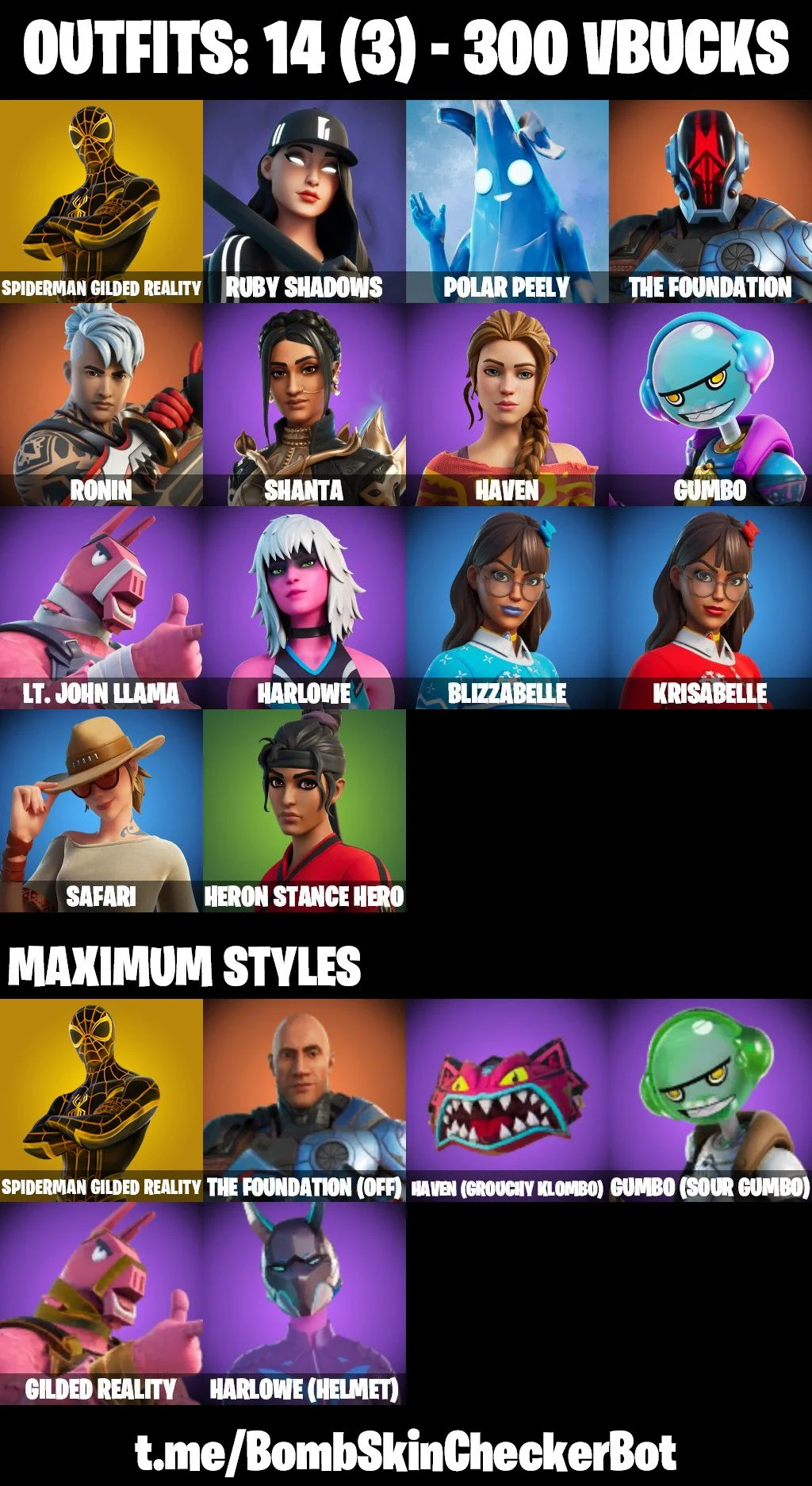 Buy 14 Skins Spiderman Gilded Reality, The Foundation Off, Ruby