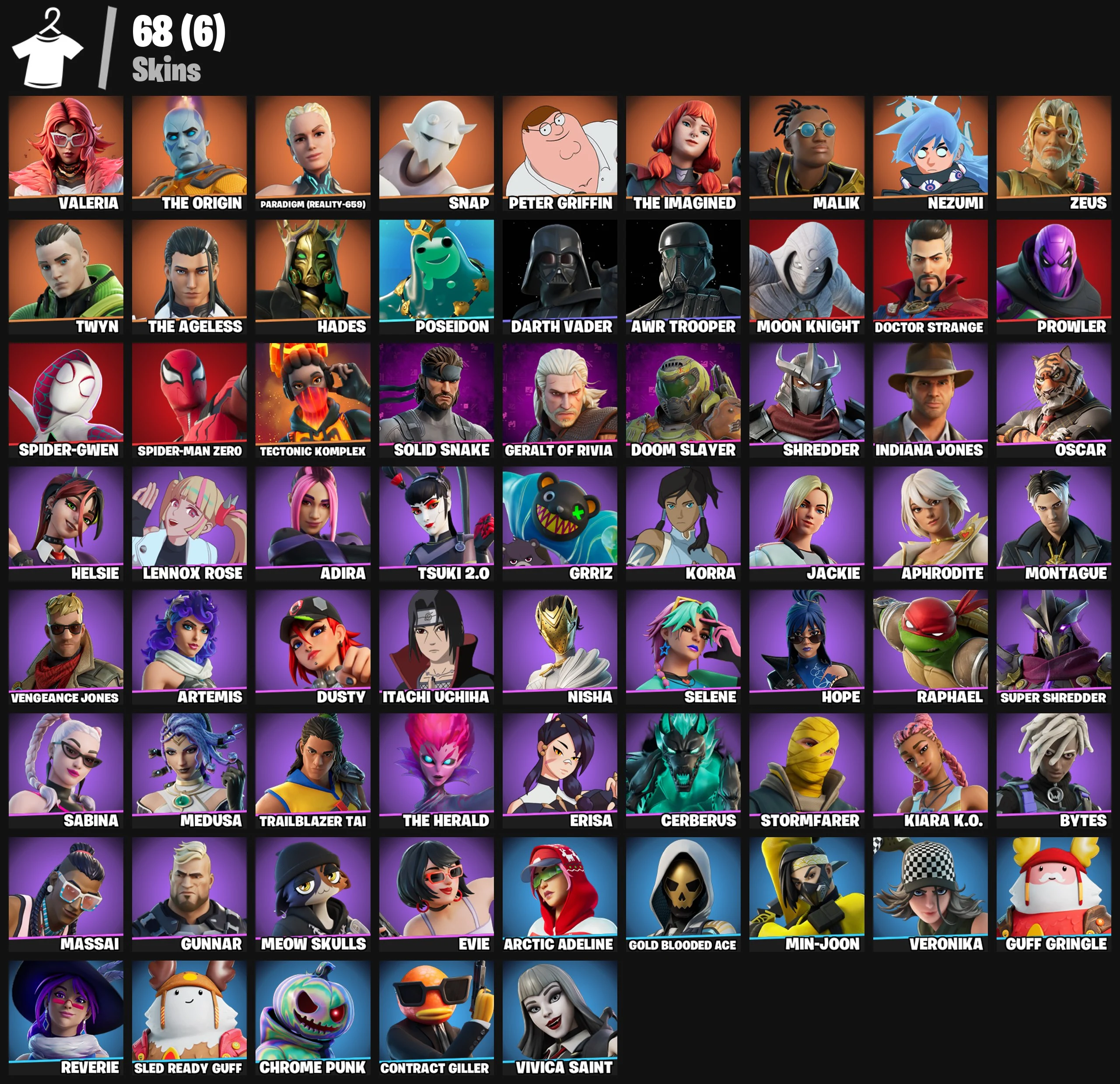 Buy 【68 SKINS】 (PC/PSN/XBOX) DARTH VADER INDIANA JONES ITACHI