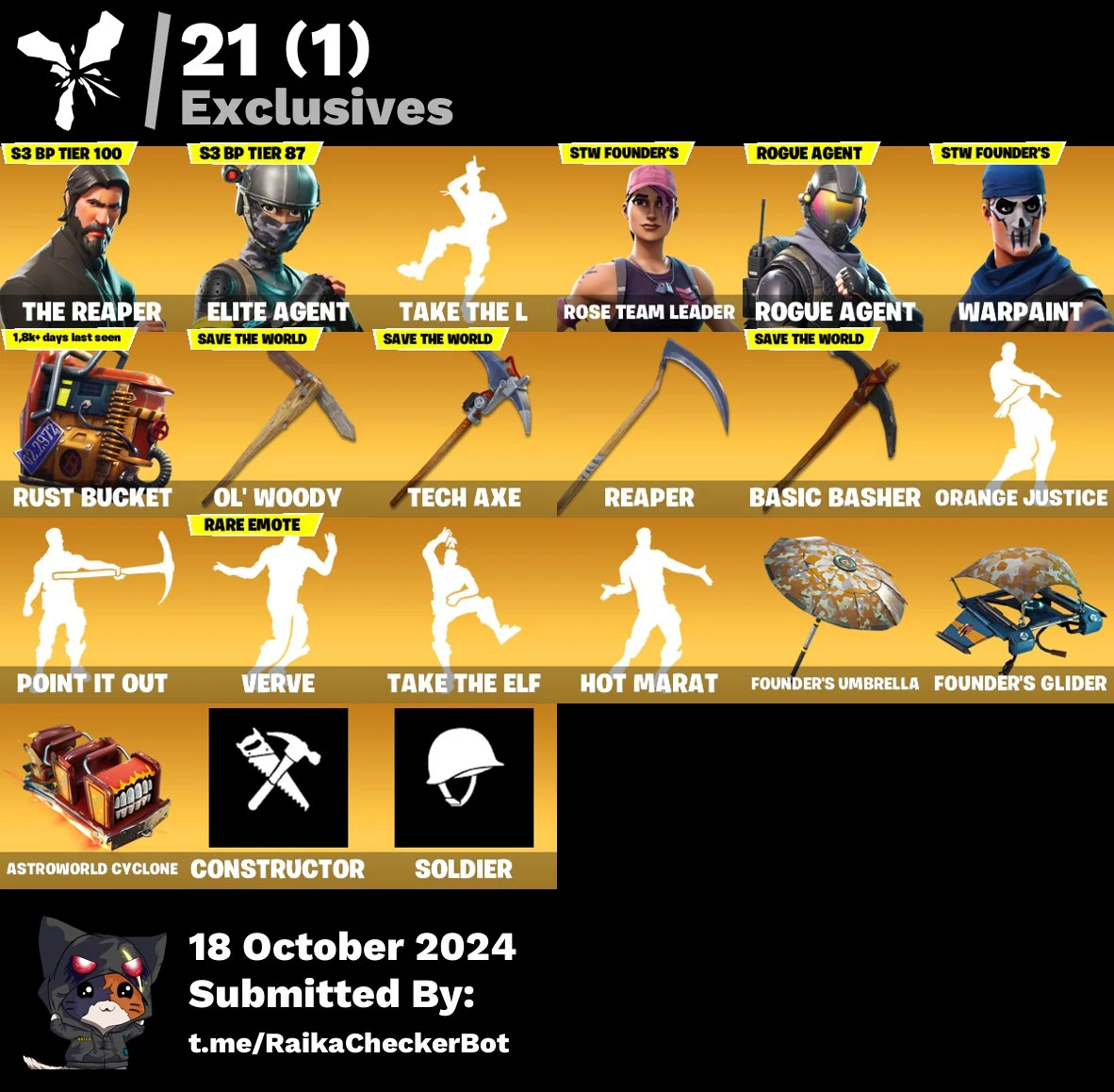 Kaufen Sie [PC/XBOX/PSN] ♨️ 103 SKINS ⭐️ OG STW THE REAPER ⭐️ ELITE