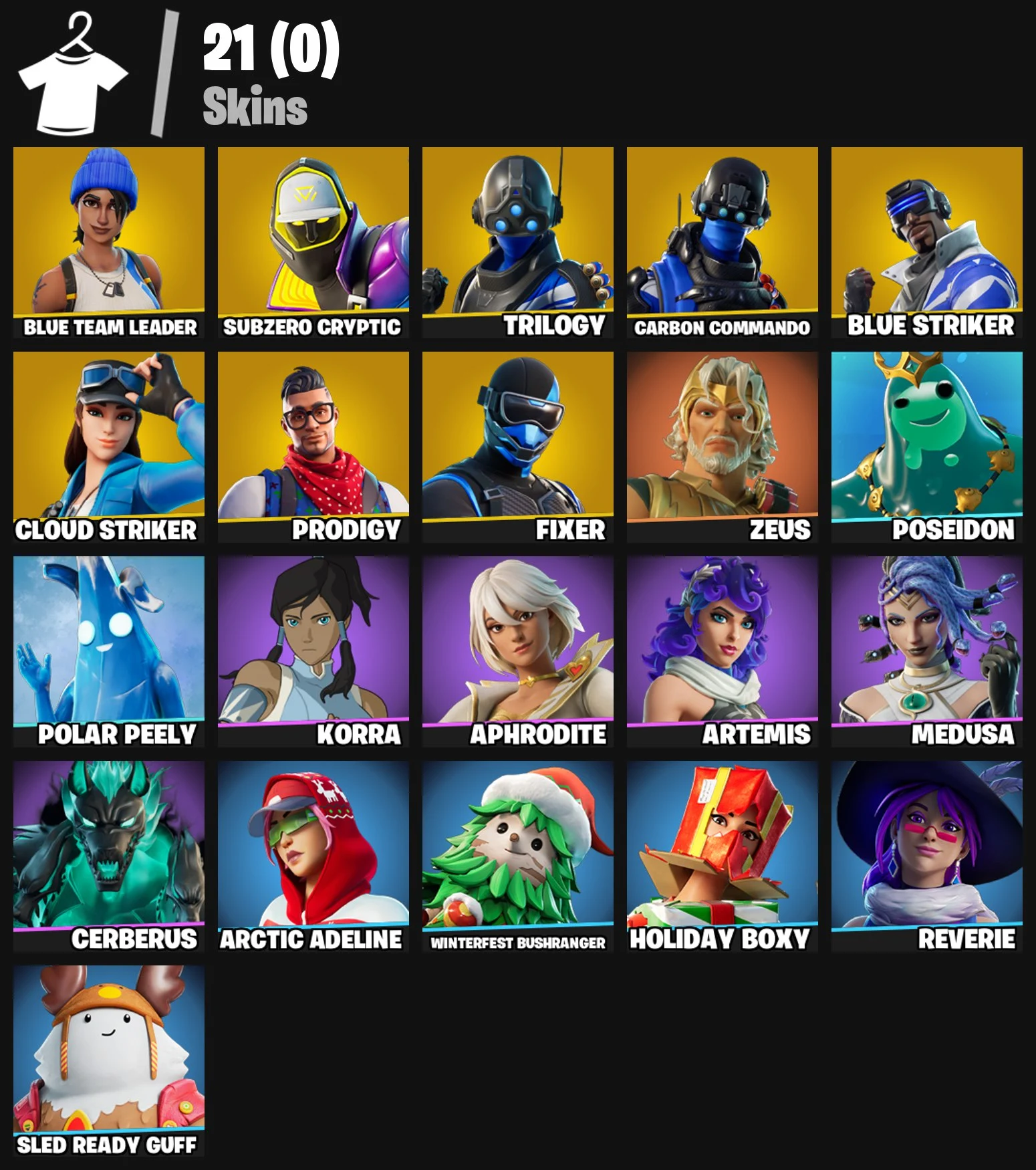 Buy 【21 SKINS】 (PC/XBOX) BLUE TEAM LEADER SUBZERO CRYPTIC TRILOGY