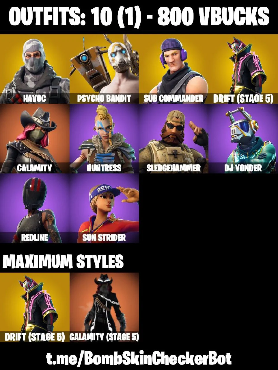 Buy ⭐PC/PSN/XBOX⭐ 10 SKINS ⭐ Psycho Bandit , Havoc , Sub Commander