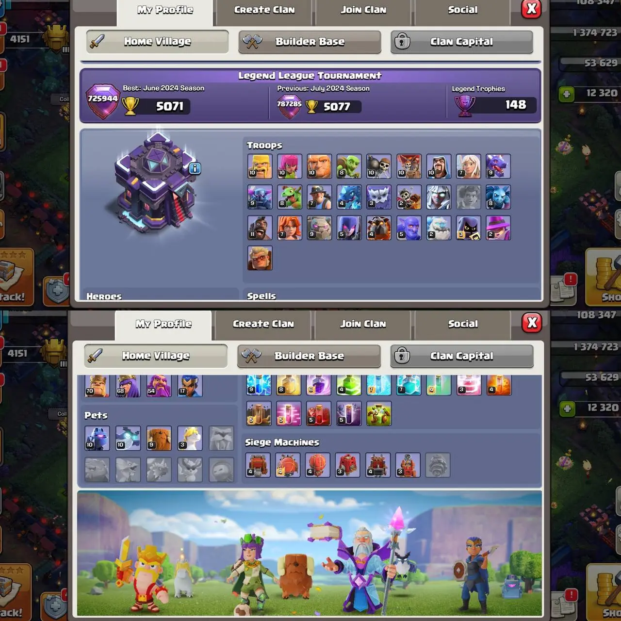Buy 12300 Gems + Best Th15 Semi Max 🌟Exceptional Value Fair Price