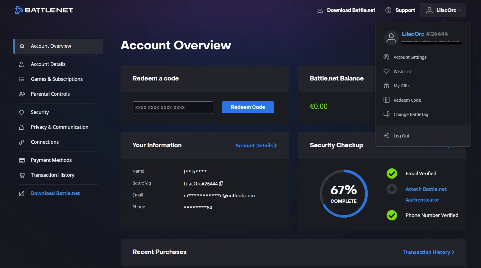 Buy 🌷 S13 🤍 Fresh 🔥 OVERWATCH 2 🔥 Phone Number Verified for 2.16 OW2