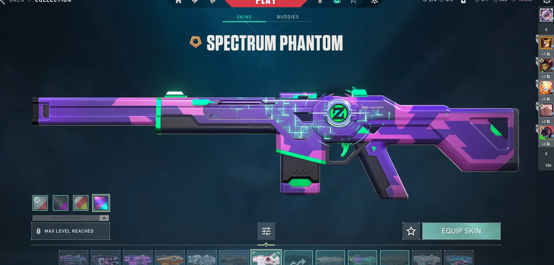 Achetez EU ⸱ Champions 2023 Vandal ⸱ Spectrum Phantom ⸱ Sol Ares