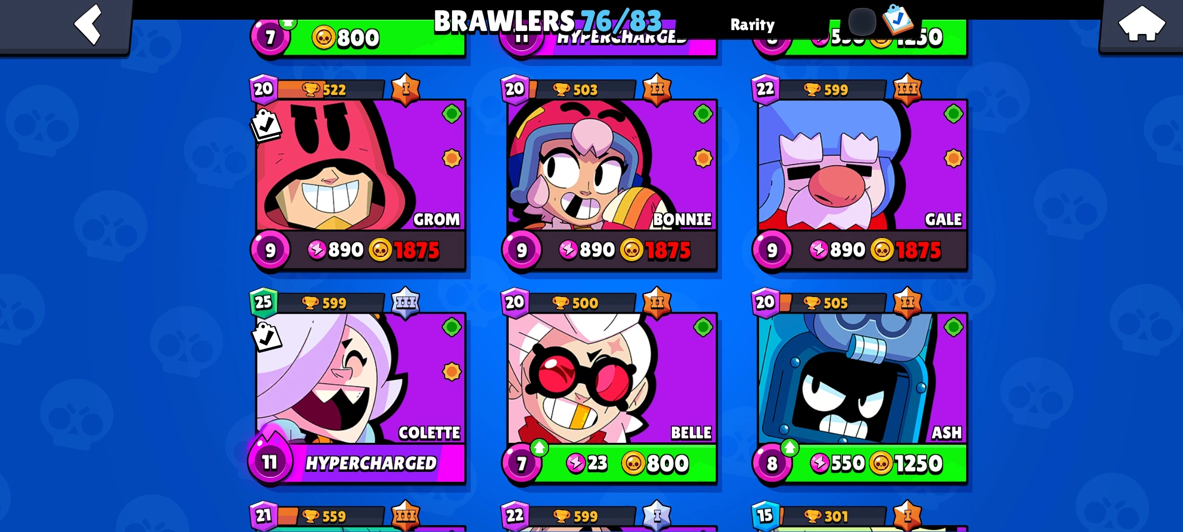 Buy Main Account Full Access Level 200 76 Brawlers Barbarian King Bull skin Golden Star 1 57