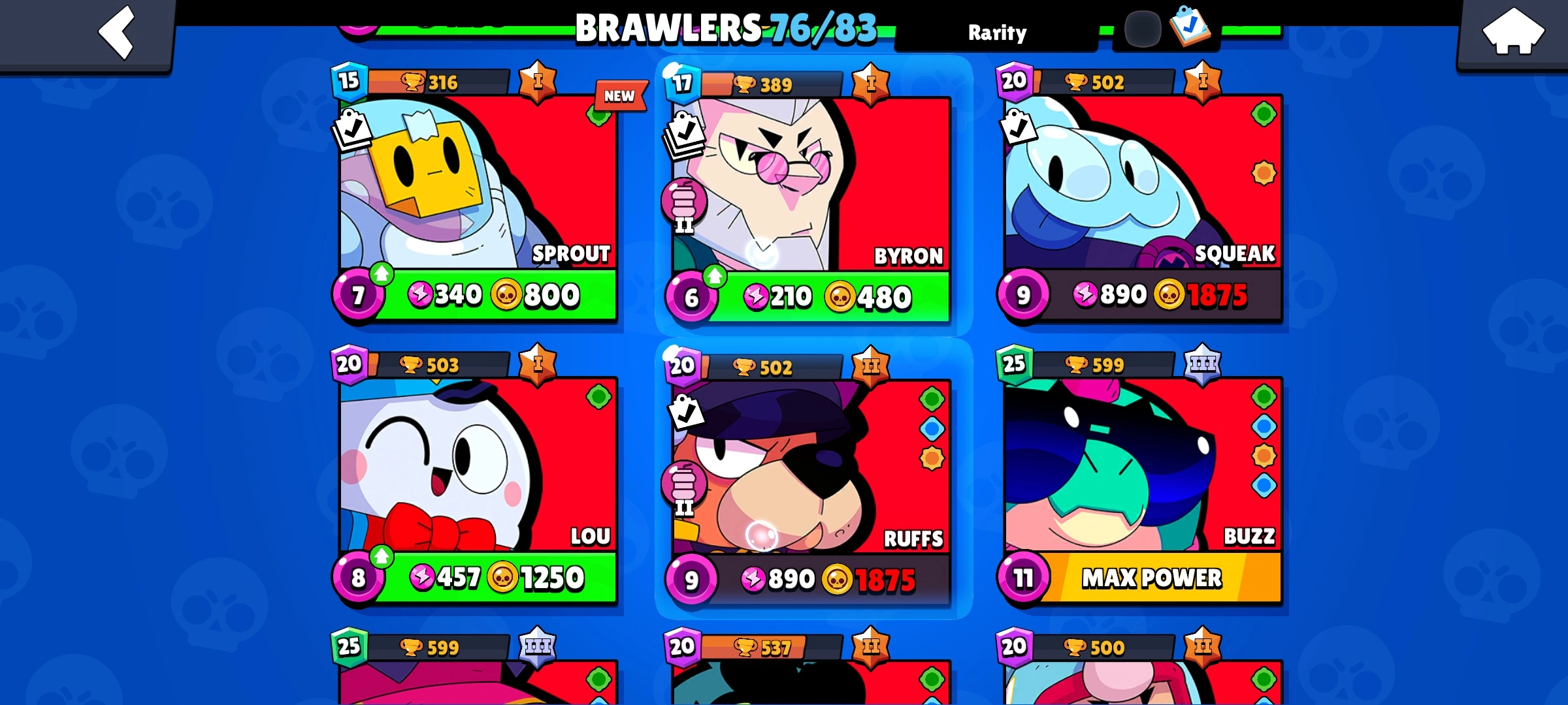 Buy Main Account Full Access Level 200 76 Brawlers Barbarian King Bull skin Golden Star 1 57