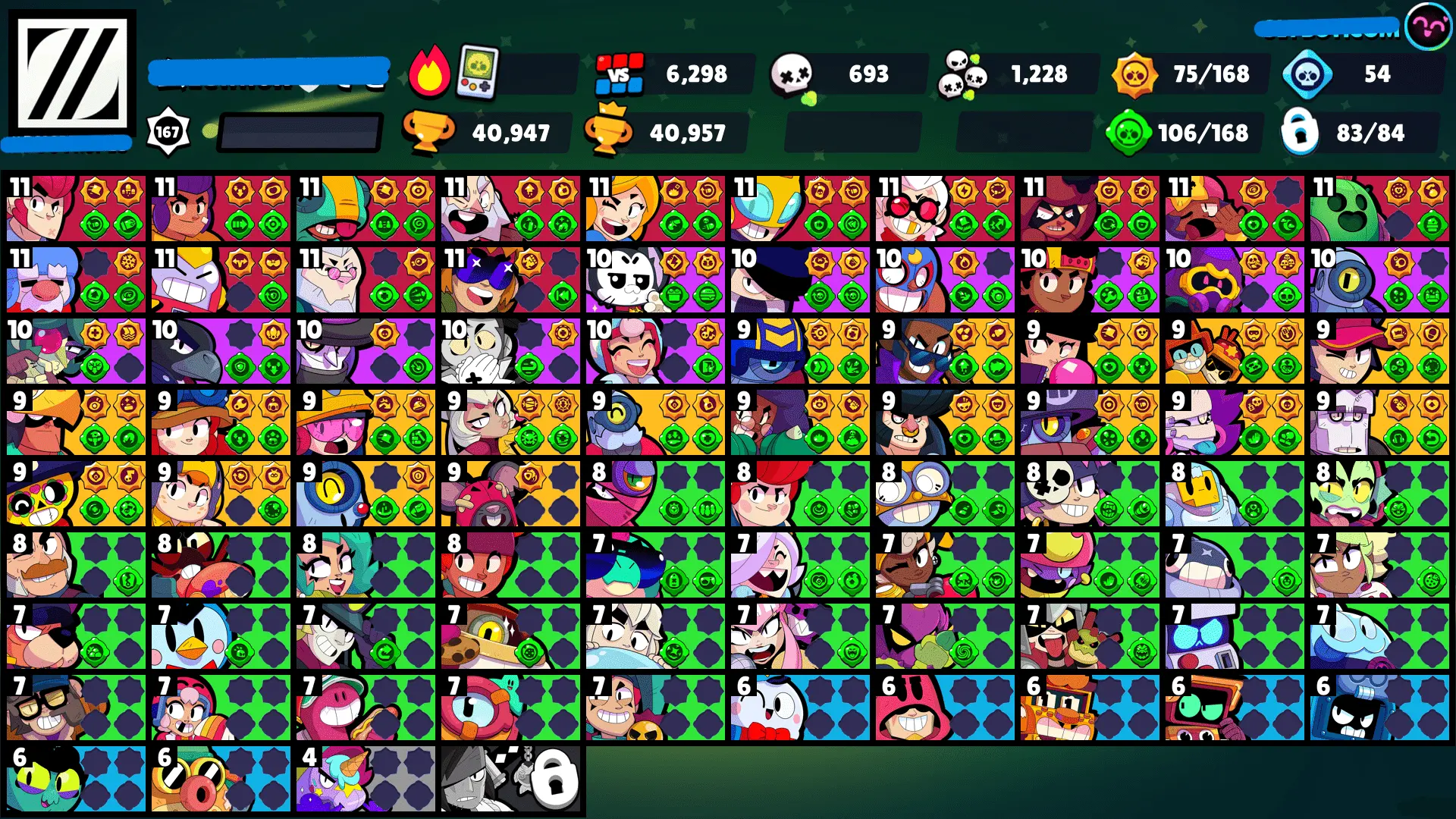 Kaufen Sie 👑 RAREST SKINS 👑🤯158 RAREST OG SKINS🤯 😈4 R30 BRAWLERS 😈 😎