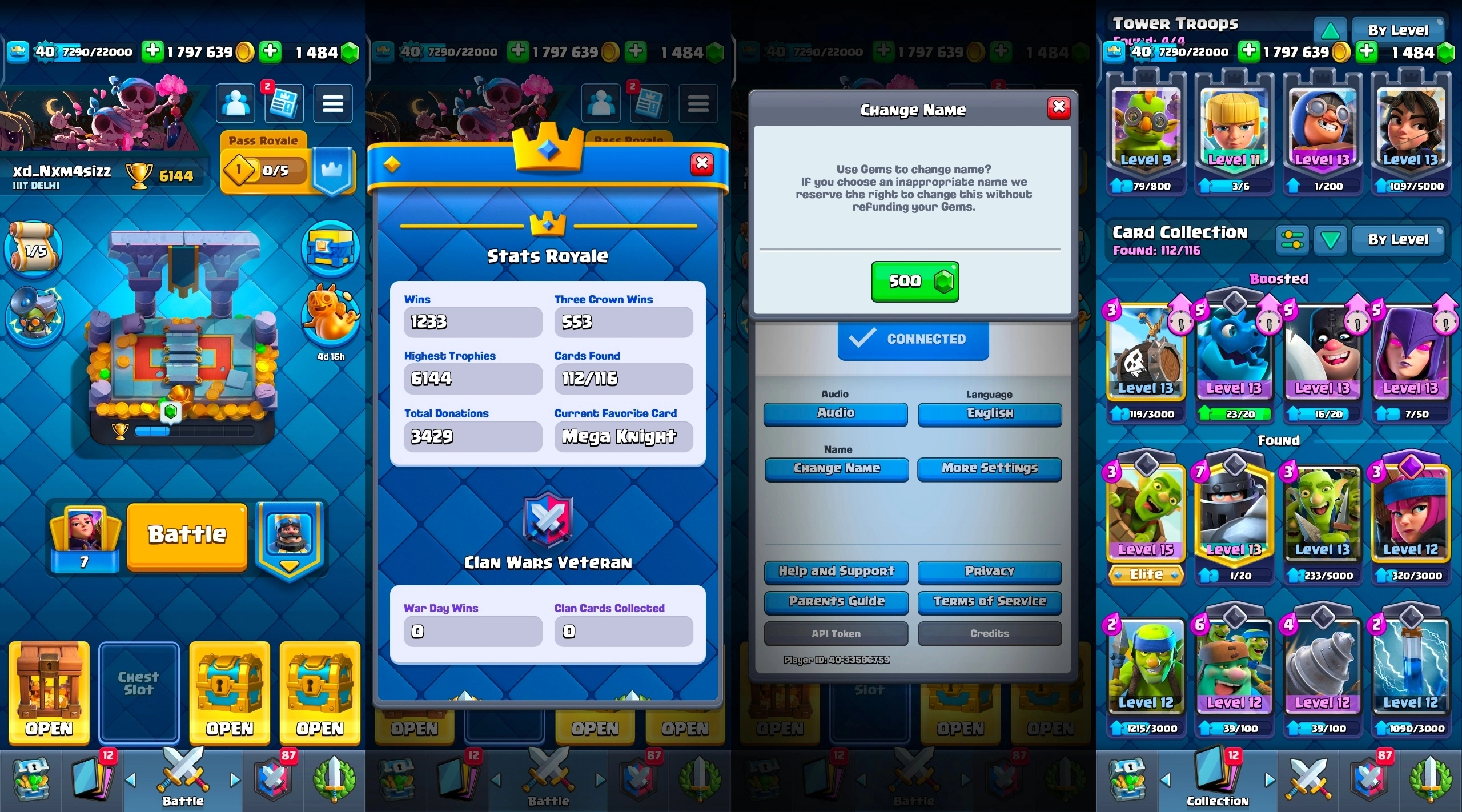 Buy KT 13 Level 40 ⸱ 1.7 Million Gold & 5 Evolutions [6144 HTrophies