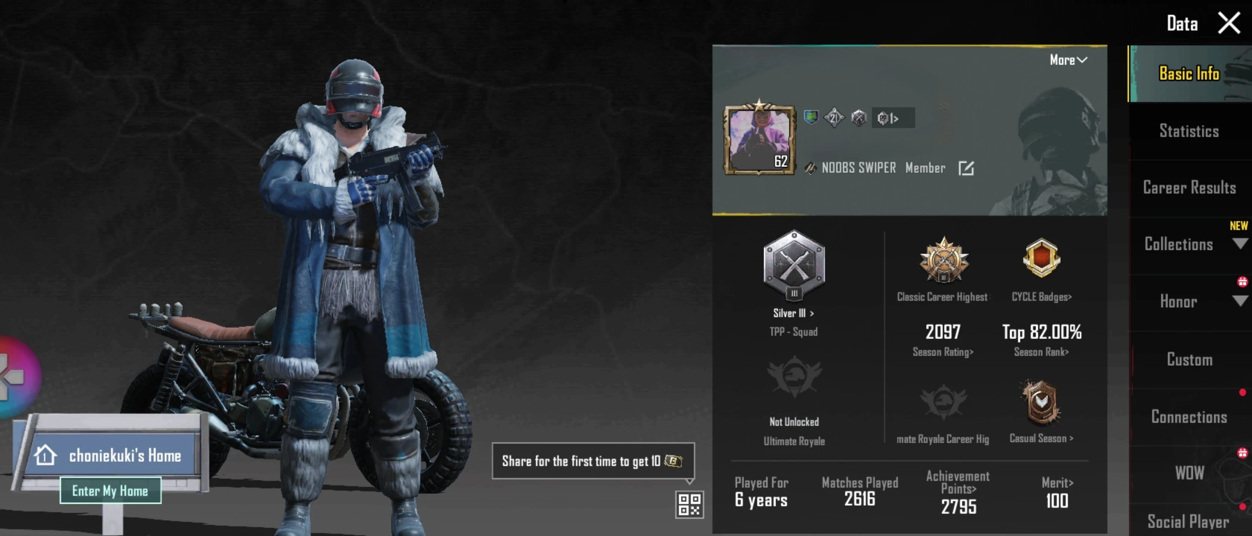 Buy R284/Lv 62/13 SET/2 HELM/4 BACKPACK/21 WEAPON/LIBRA M416/RENAME