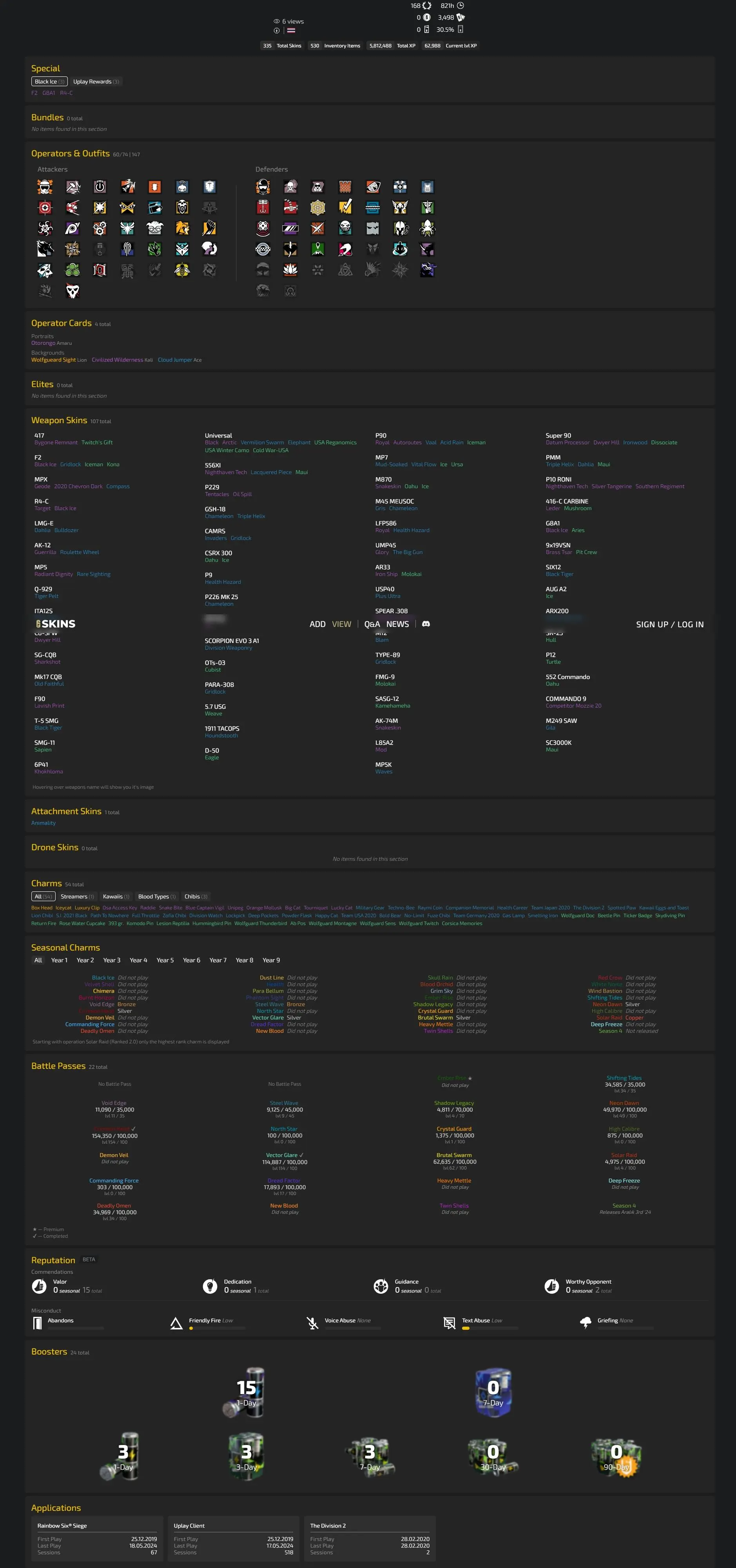 Buy (STEAM) PC / PSN / XBOX [ Level 168 ] 3 Black Ice 3498 Renown ⚡
