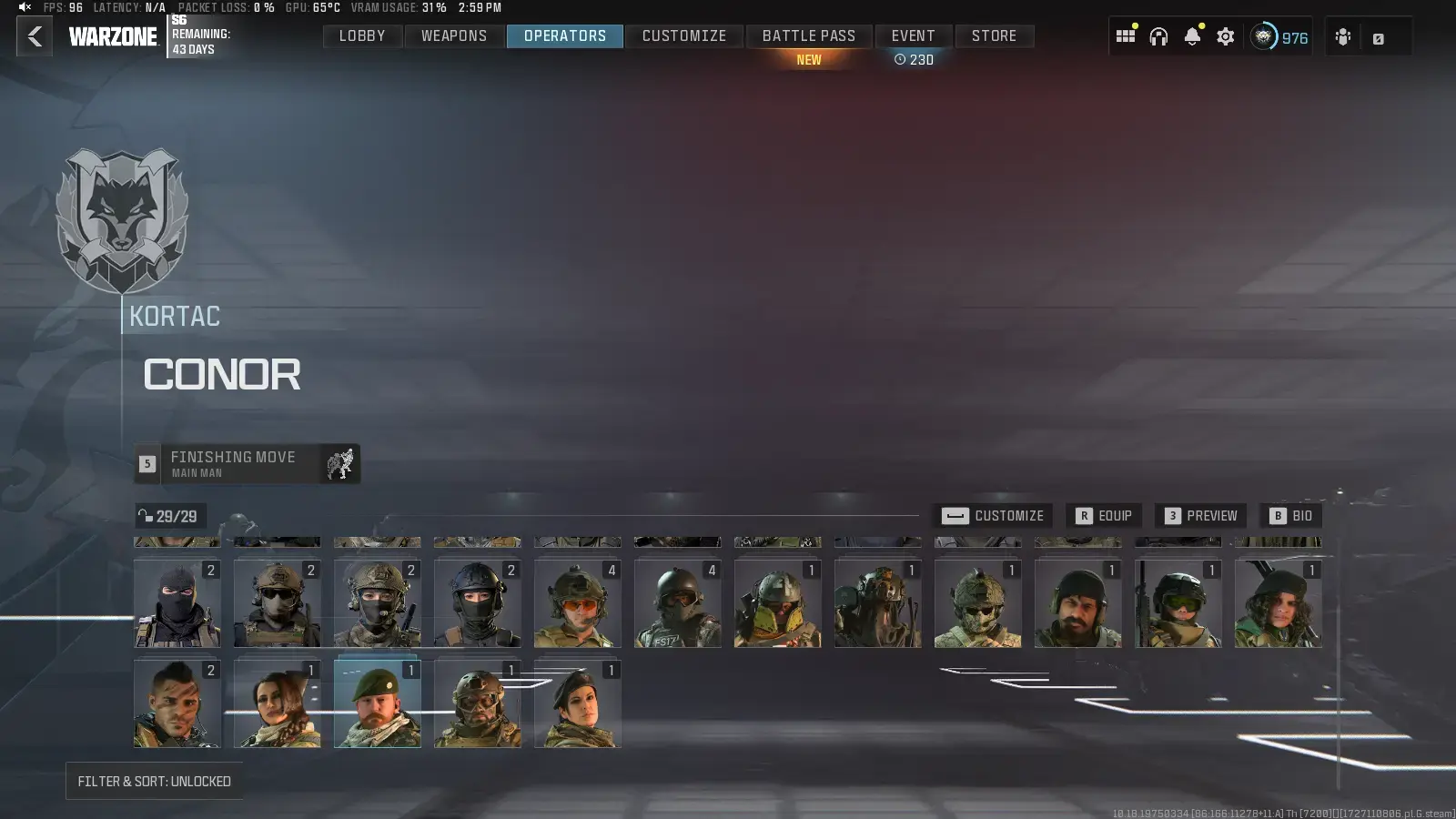 购买 Level 950+ 💎Interstellar Camo♨Mordern Warfare 3🔥160+Camos 🔥 29