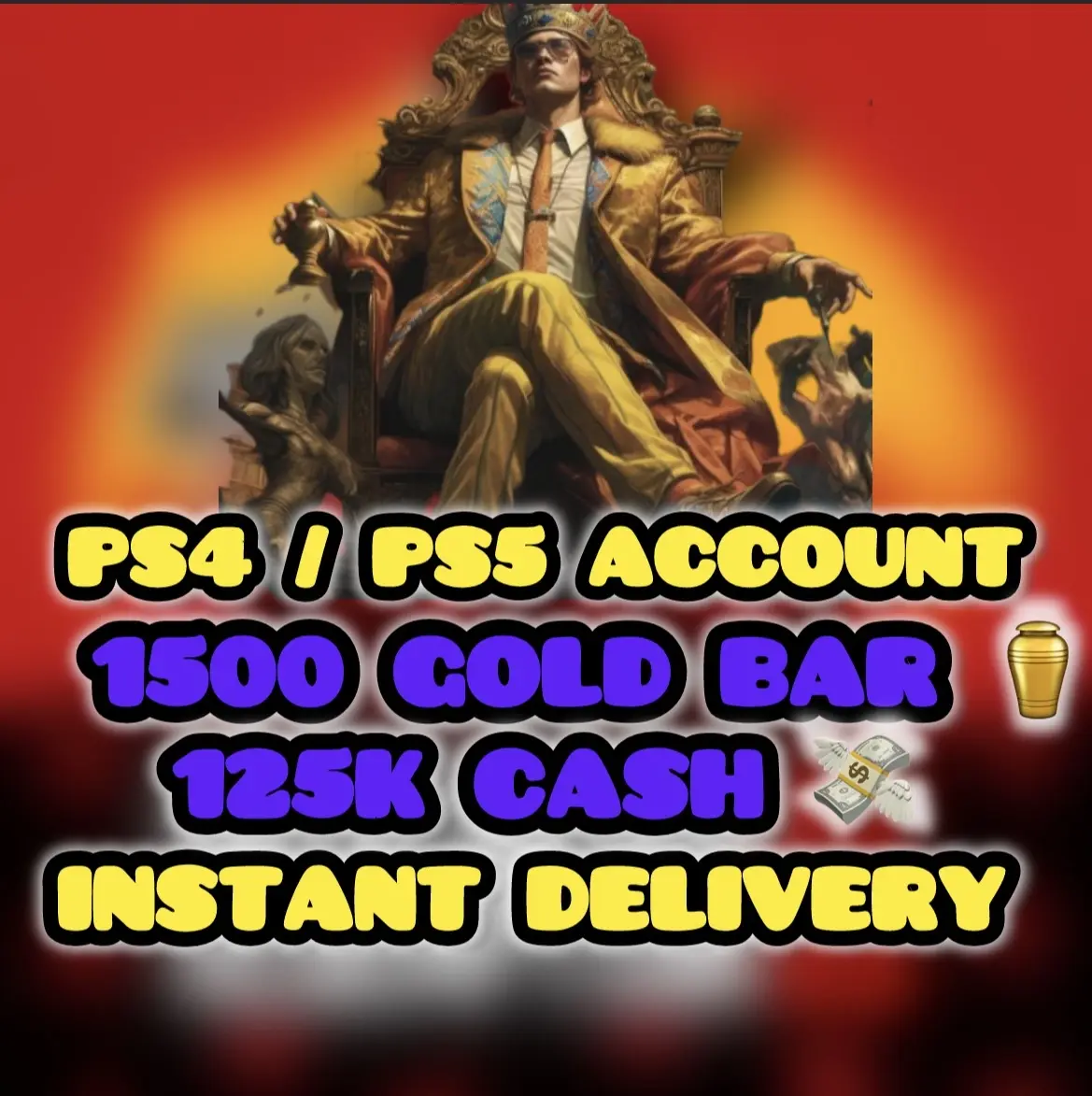 购买 💥 PS4/PS5 💥 1548 GOLD BARS 💥 124,999 CASH 💥 Red Dead Redemption